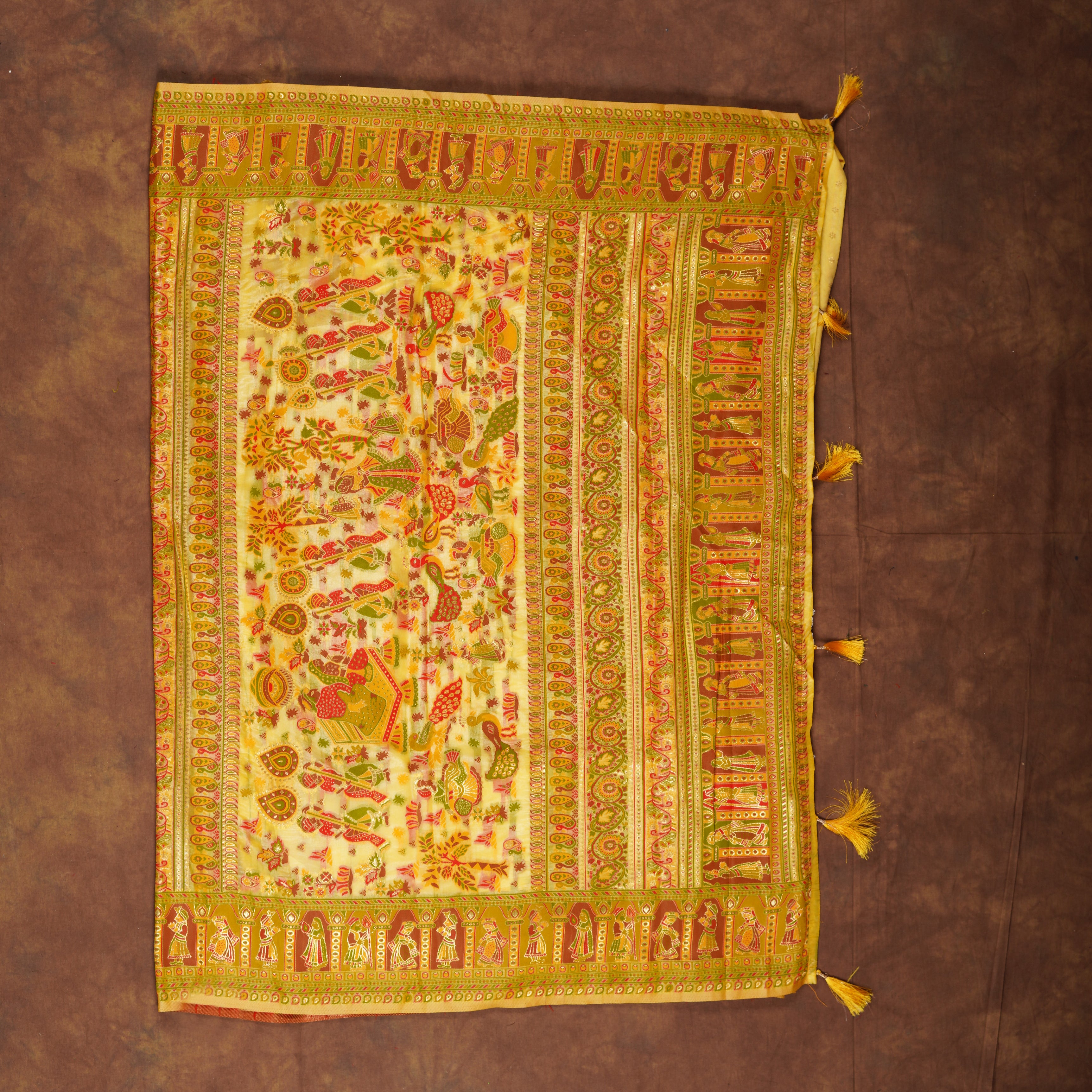 Dola Silk Saree With Pashmina Artistry