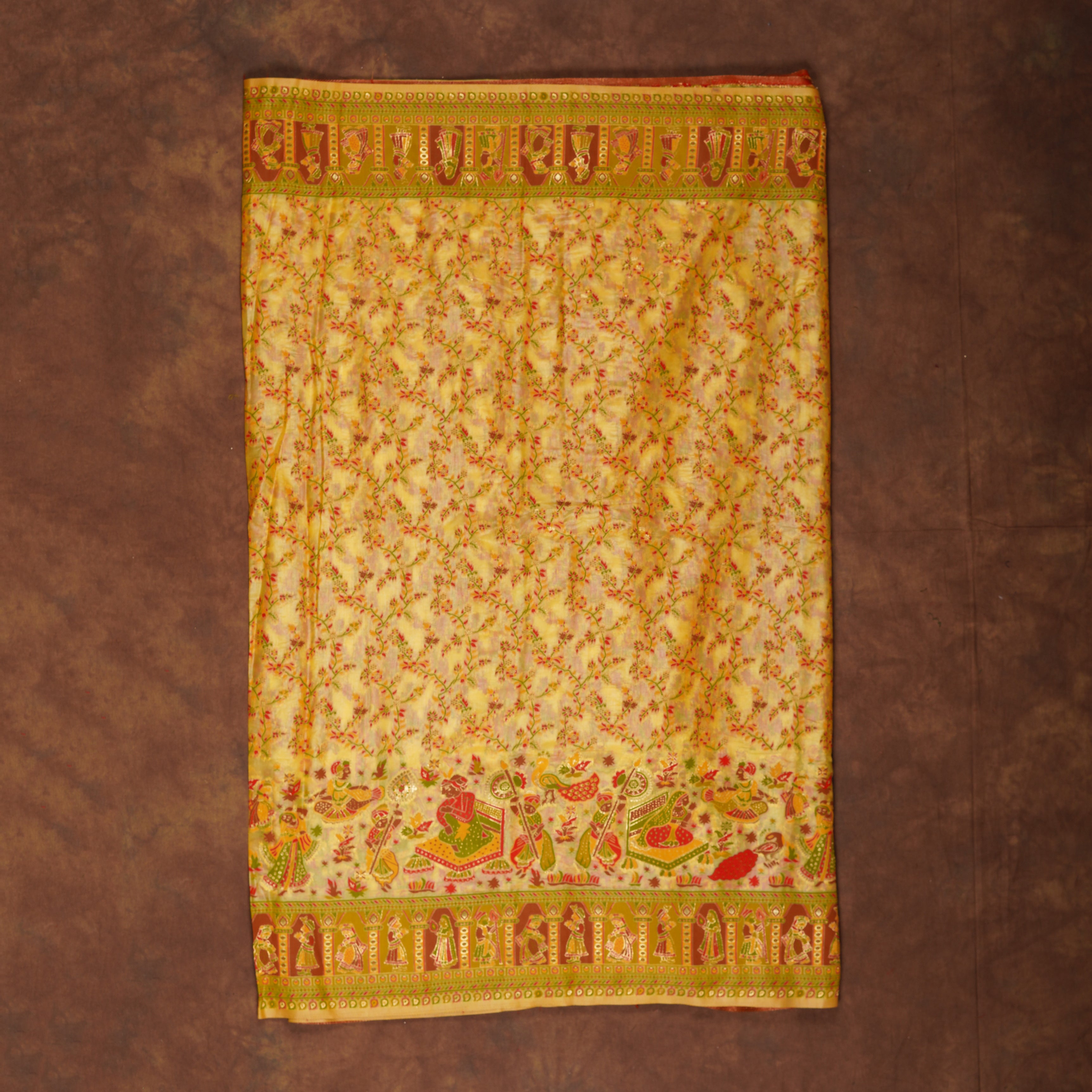 Dola Silk Saree With Pashmina Artistry