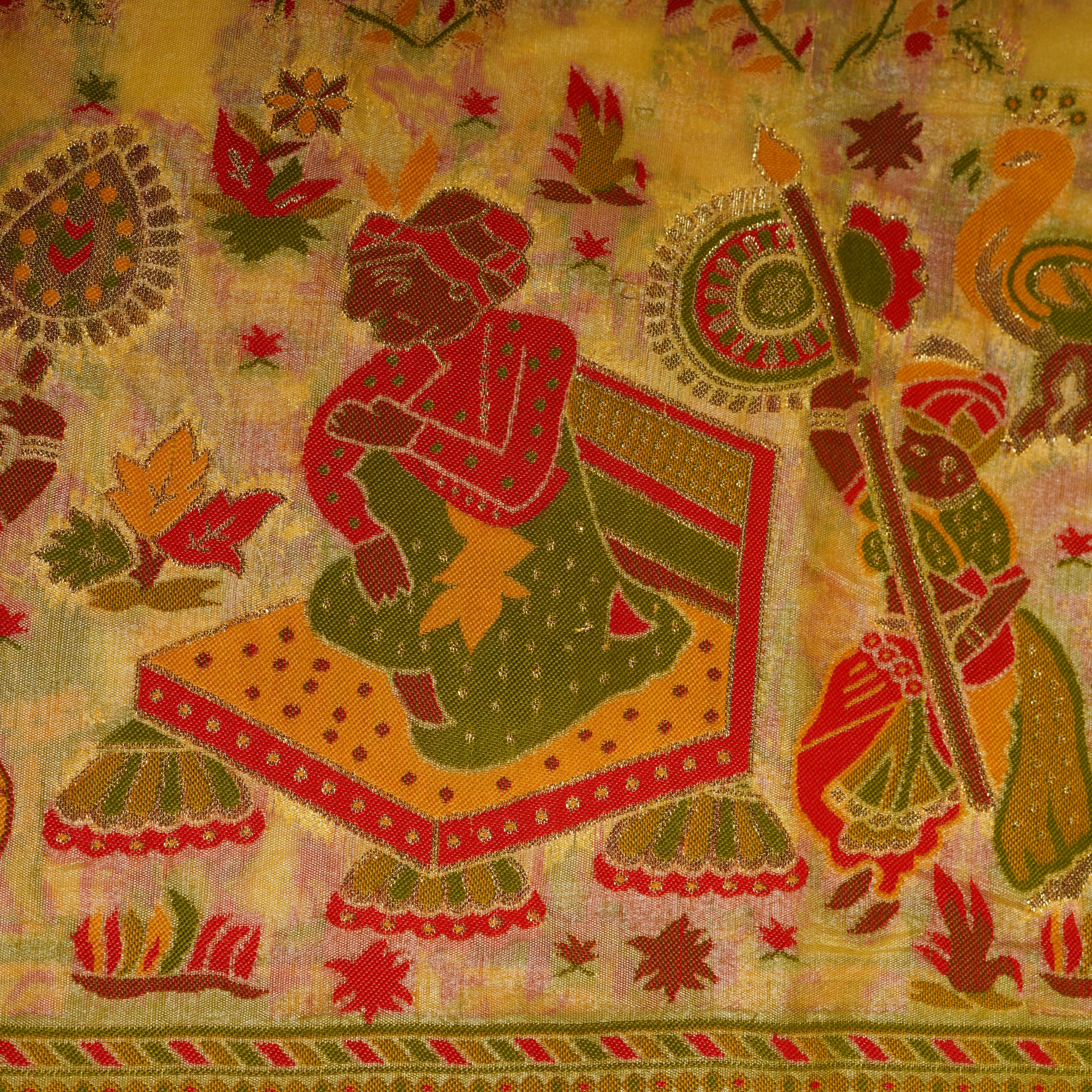 Dola Silk Saree With Pashmina Artistry