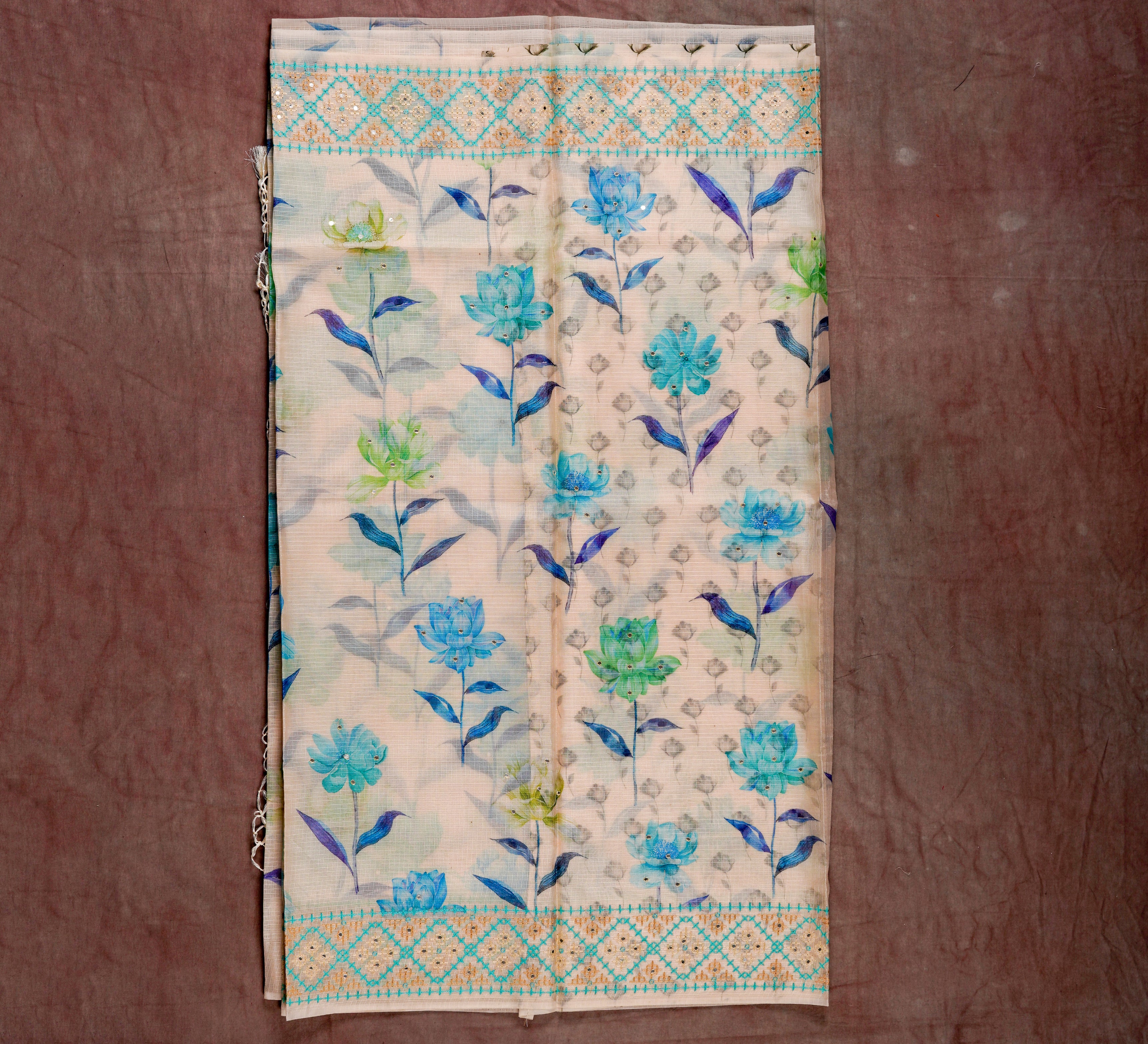 Timeless Off White Kota Silk Saree