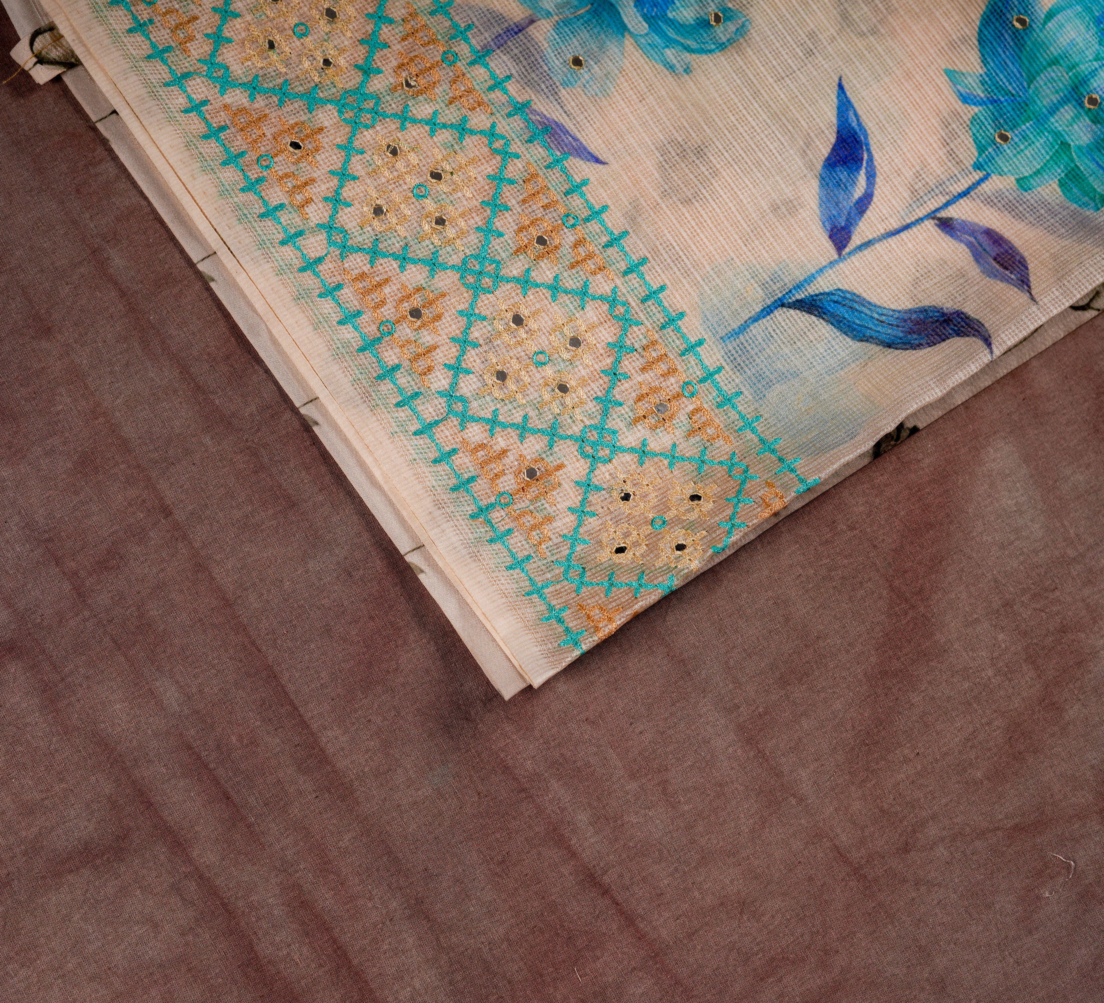Timeless Off White Kota Silk Saree