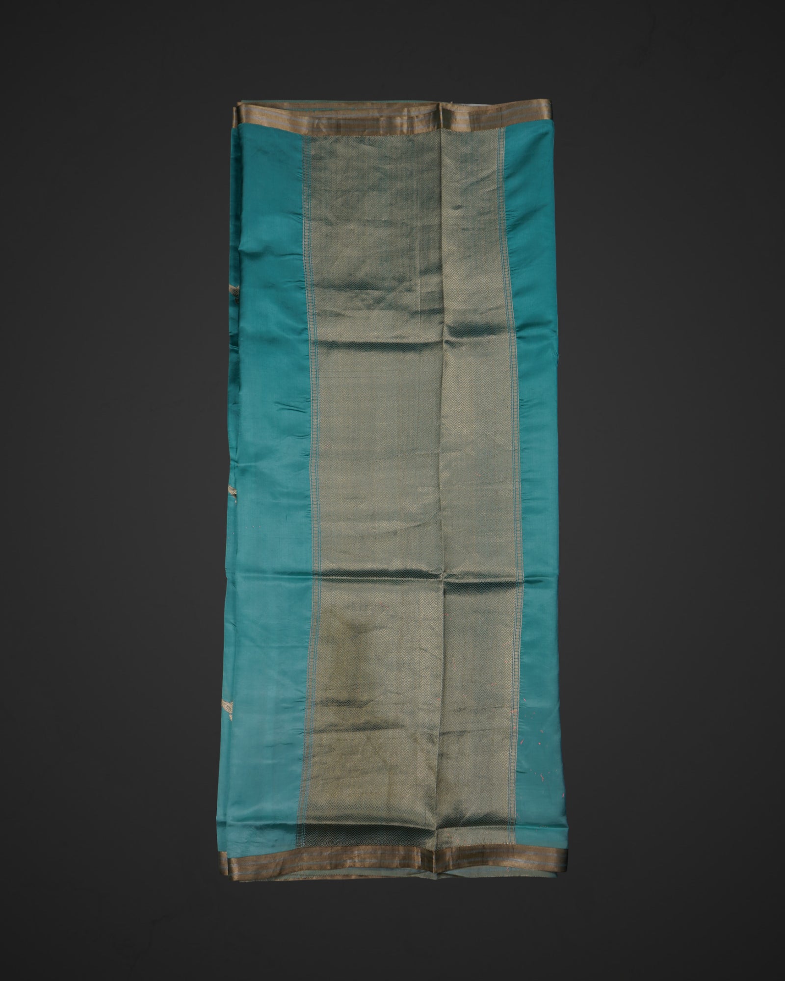 Sky Blue Banarasi Silk Woven Saree