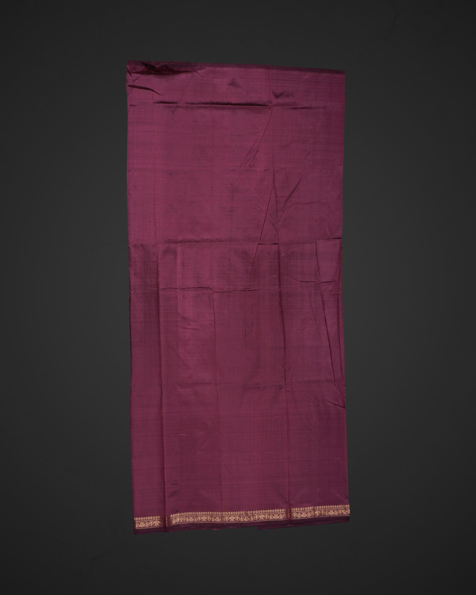 Burgundy Katan Silk Banarasi Saree