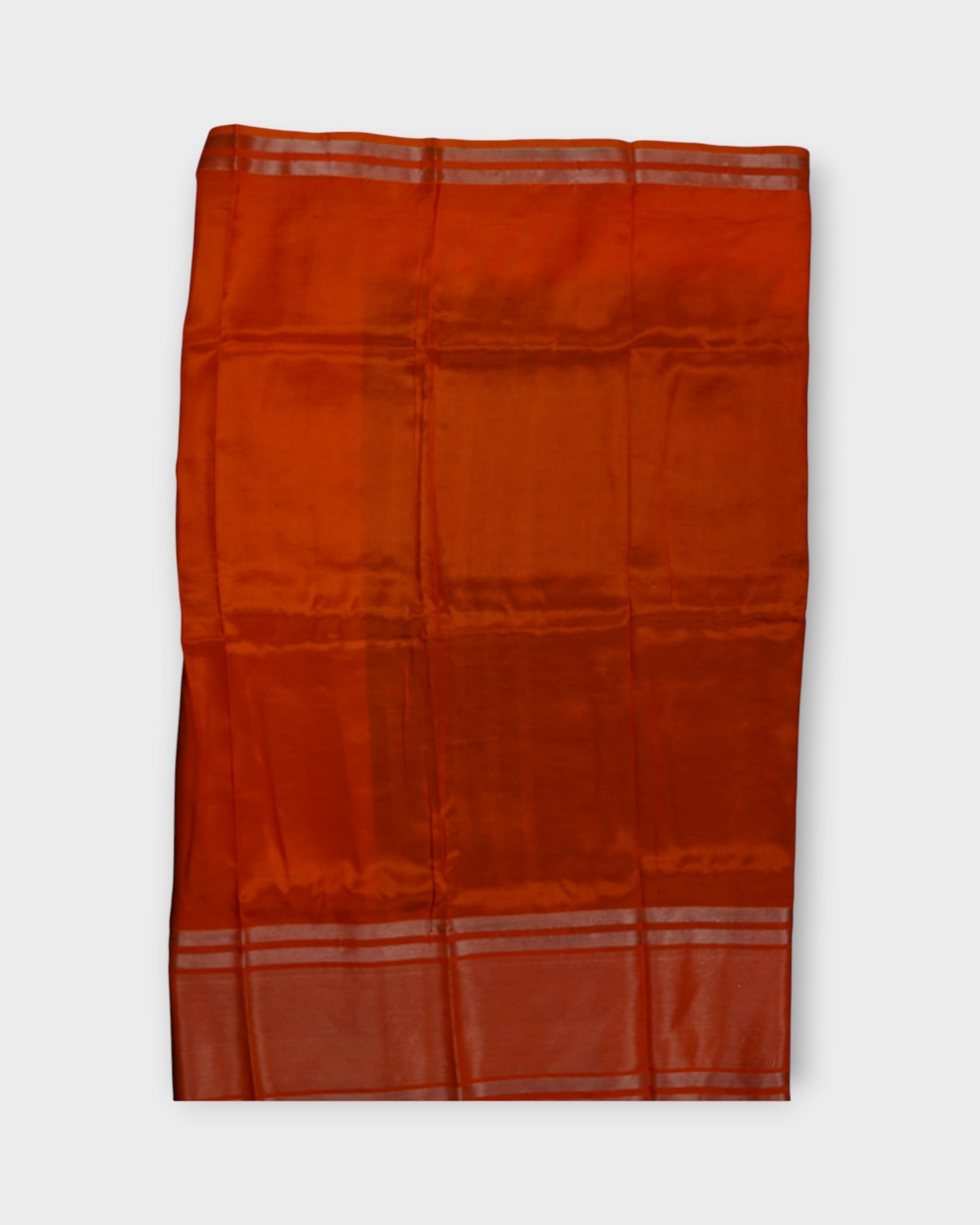 Purple Mangalgiri Silk Silver Zari Saree