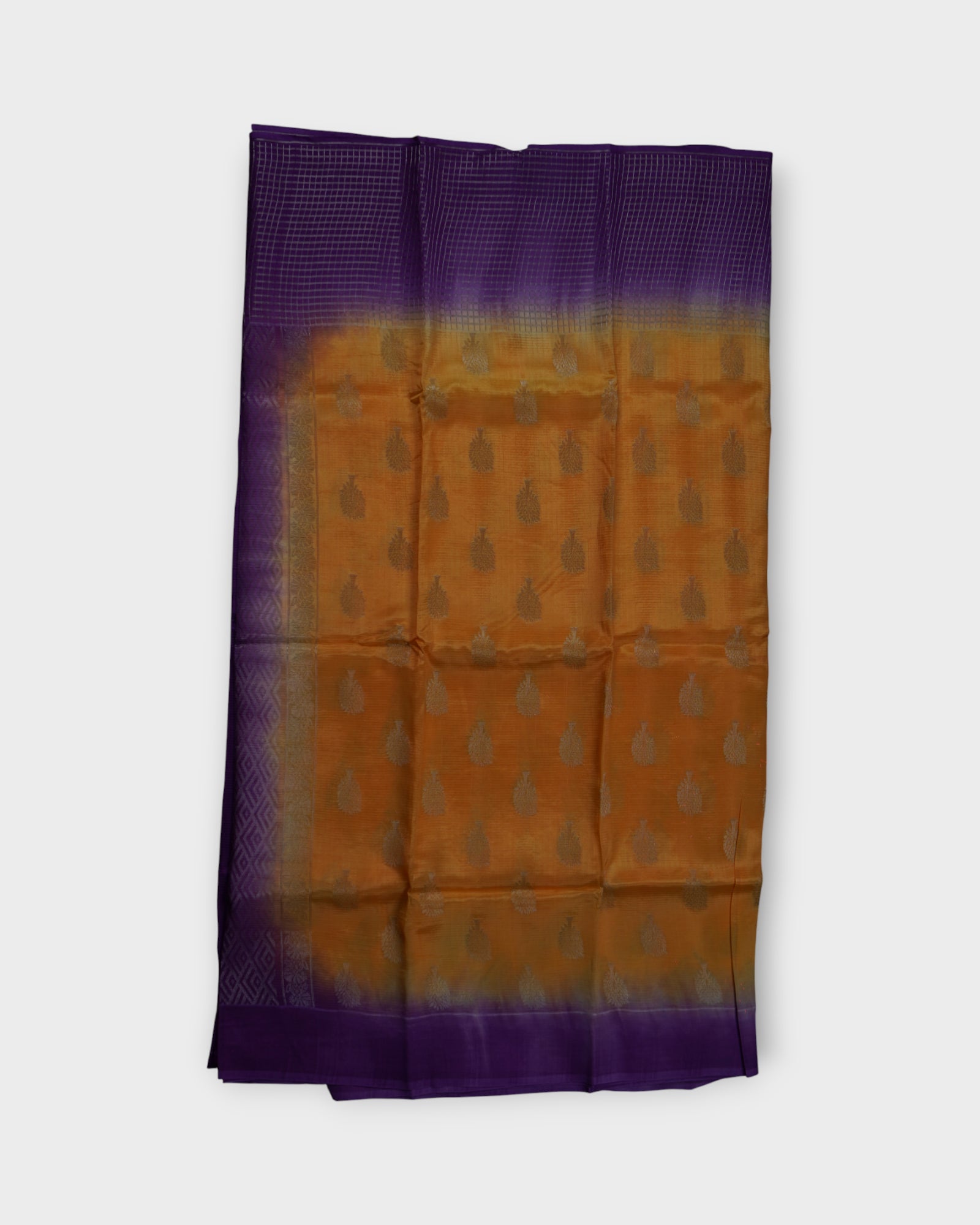 Mangalgiri Silk Saree Silver Zari Blossoms