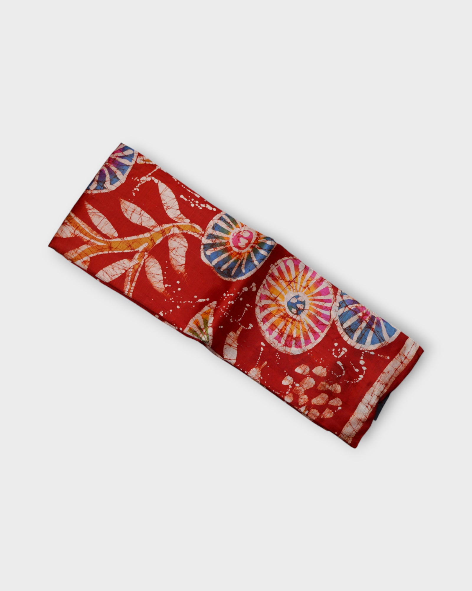 Red Tussar Silk Mangalgiri Saree