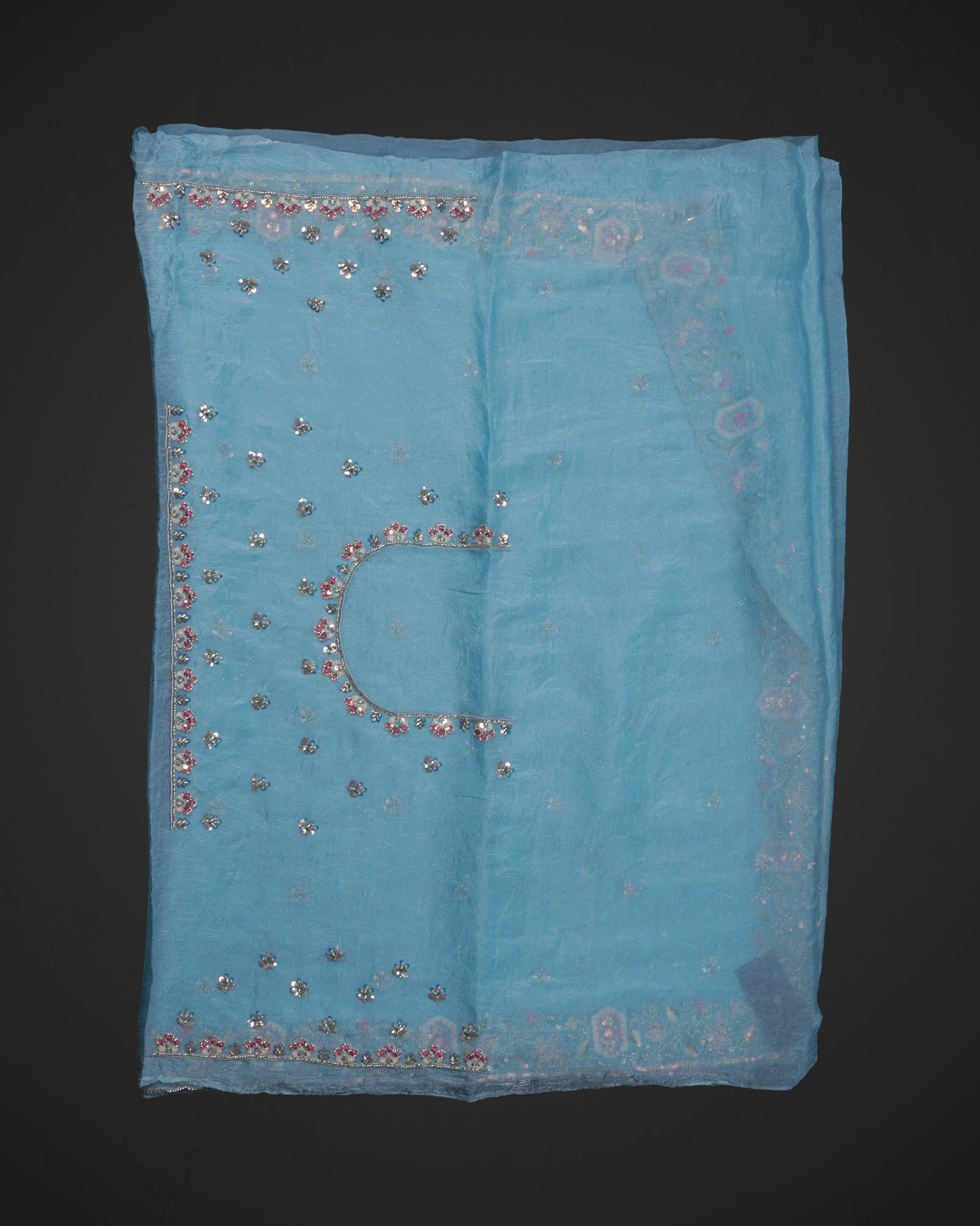 Blue Fendy Silk Saree A Celebration of Tradition