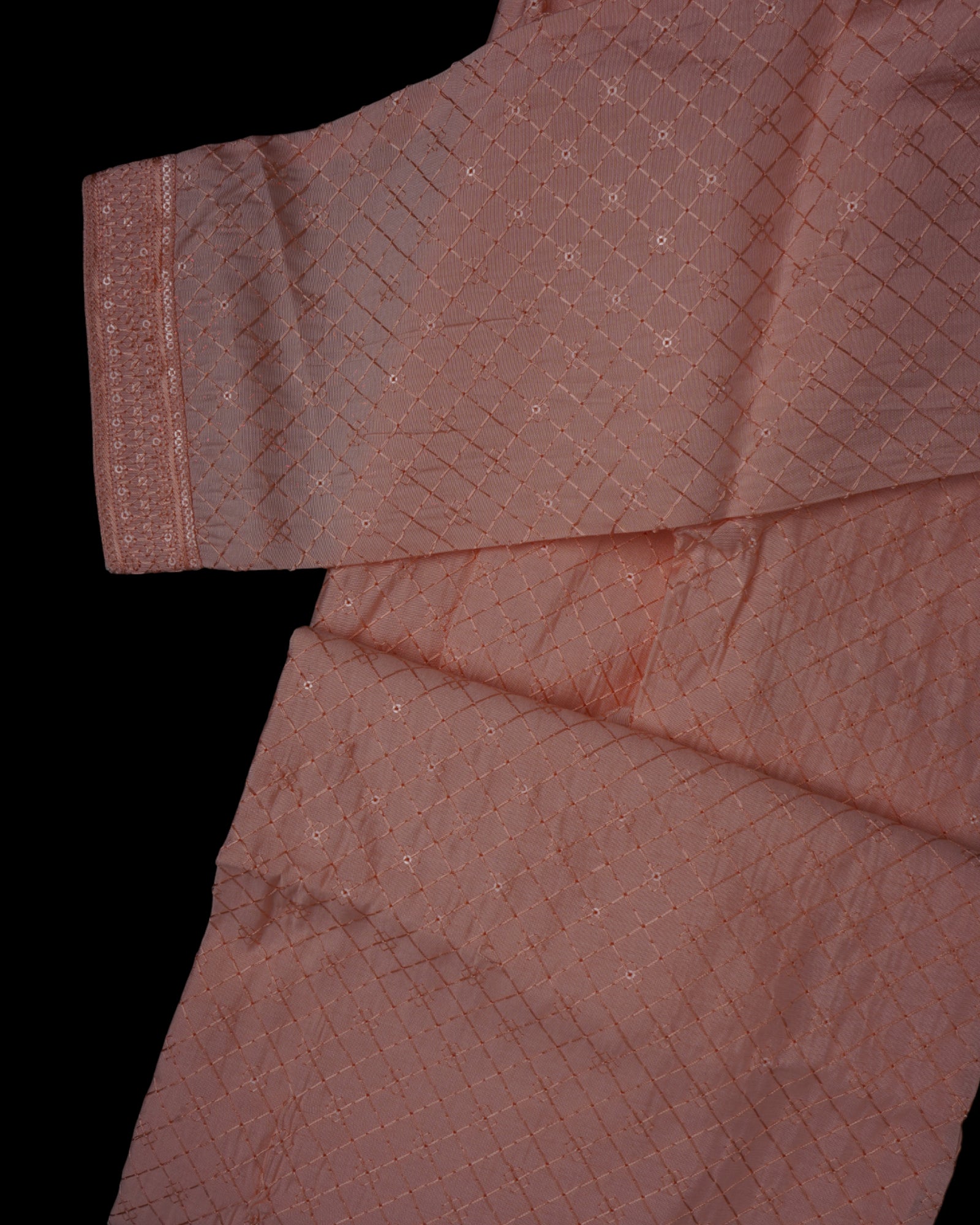 Cotton Kurta Pajama with Sequins Work