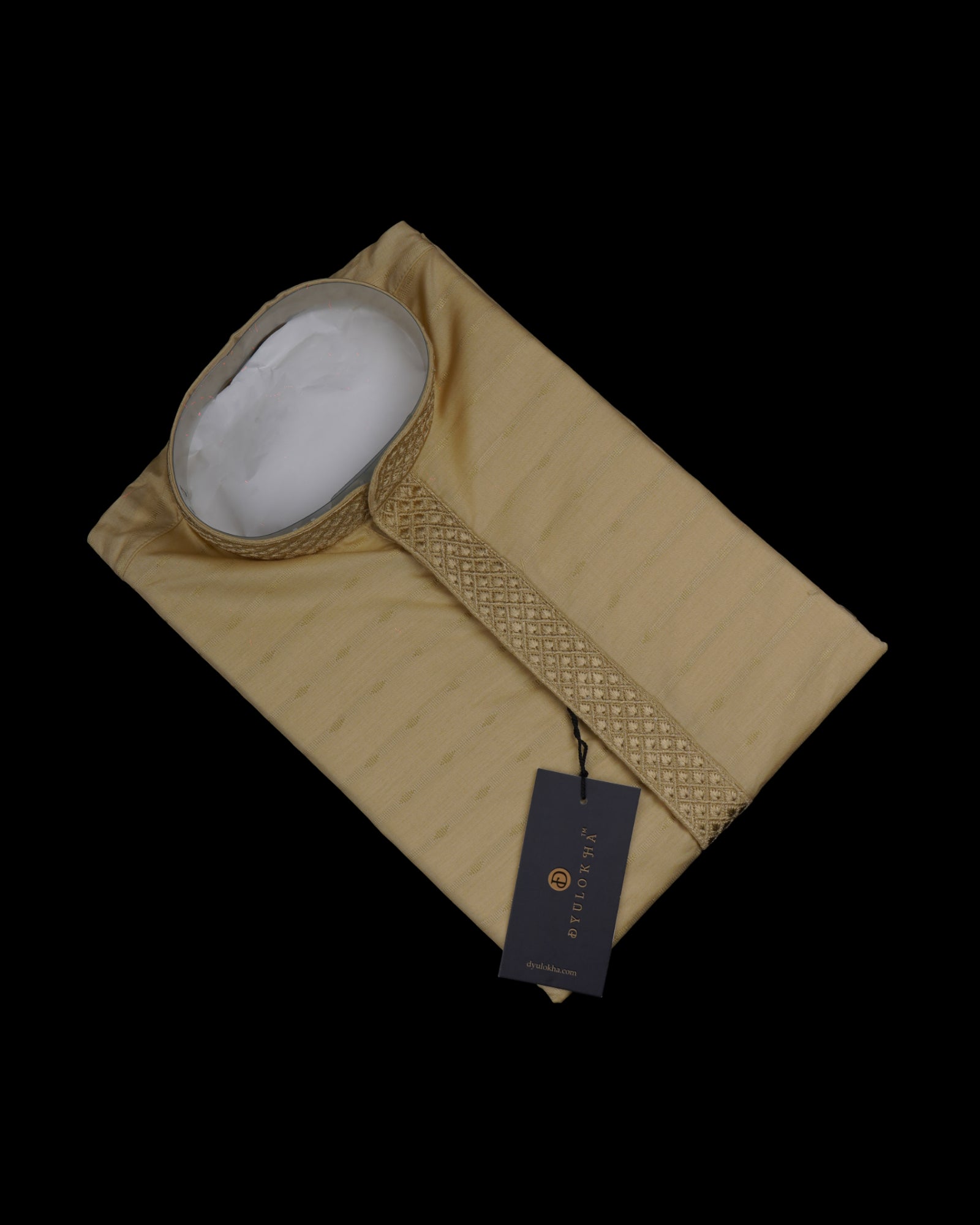 Embroidered Cotton Kurta Pajama Set