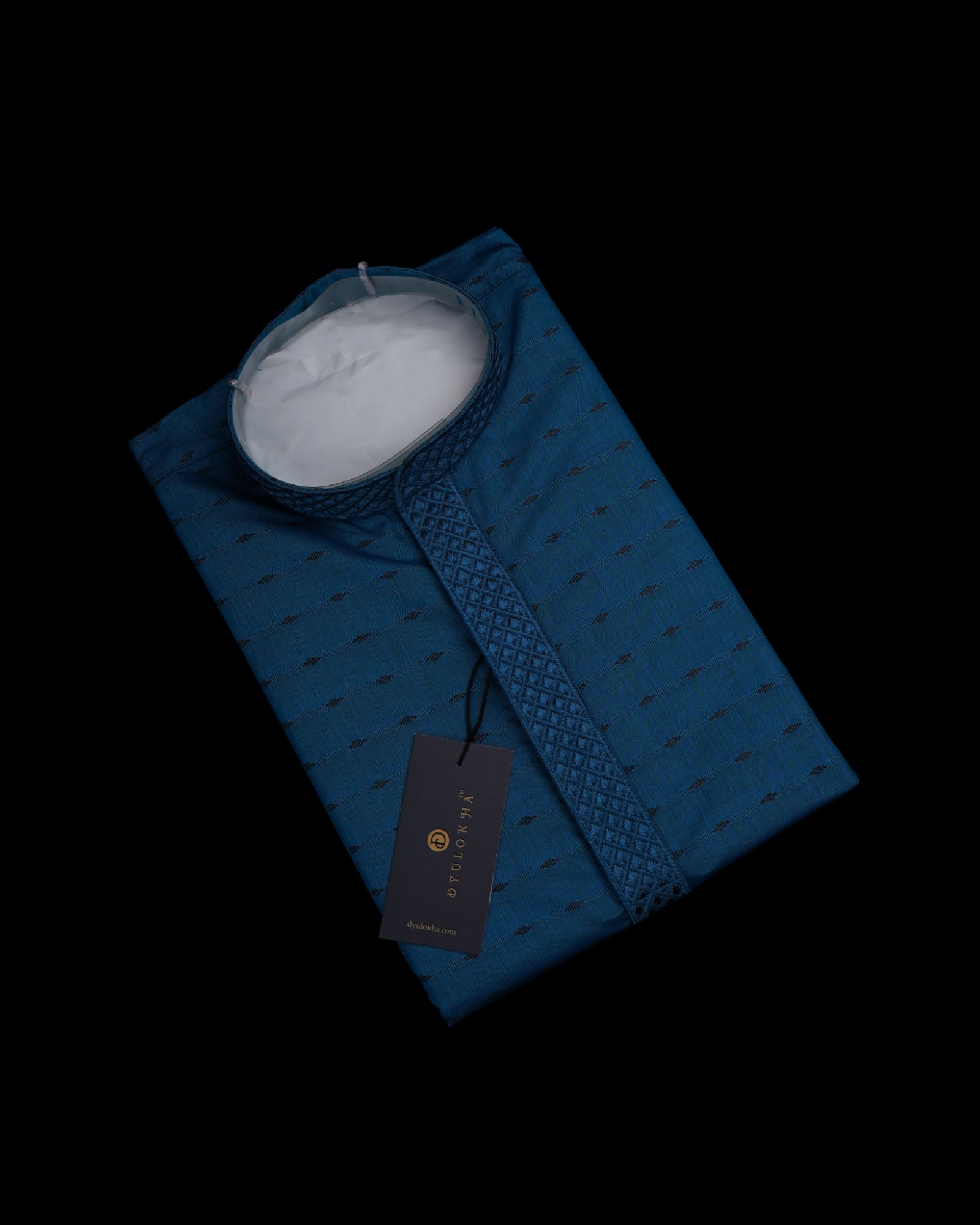 Embroidered Cotton Kurta Pajama Set