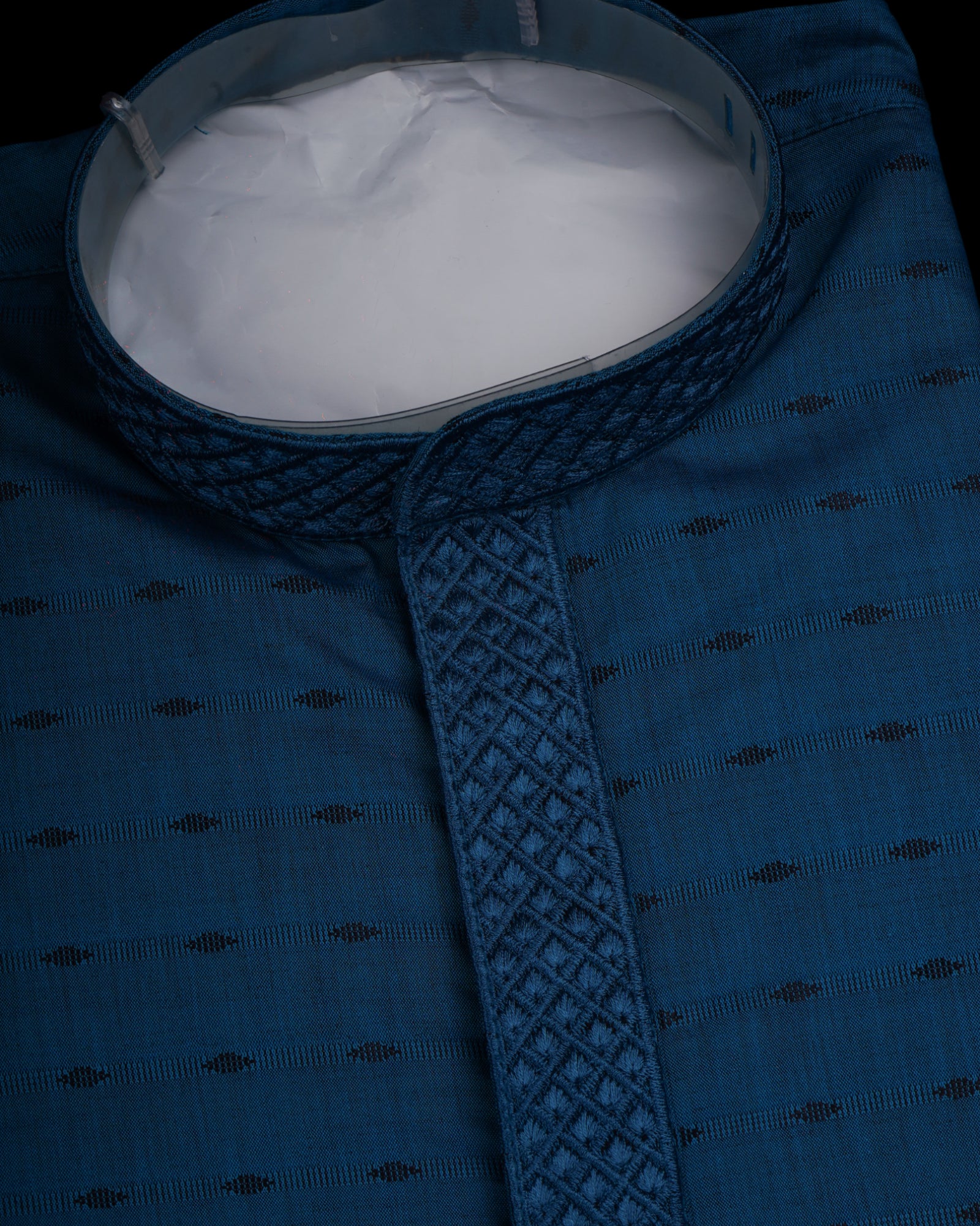Embroidered Cotton Kurta Pajama Set