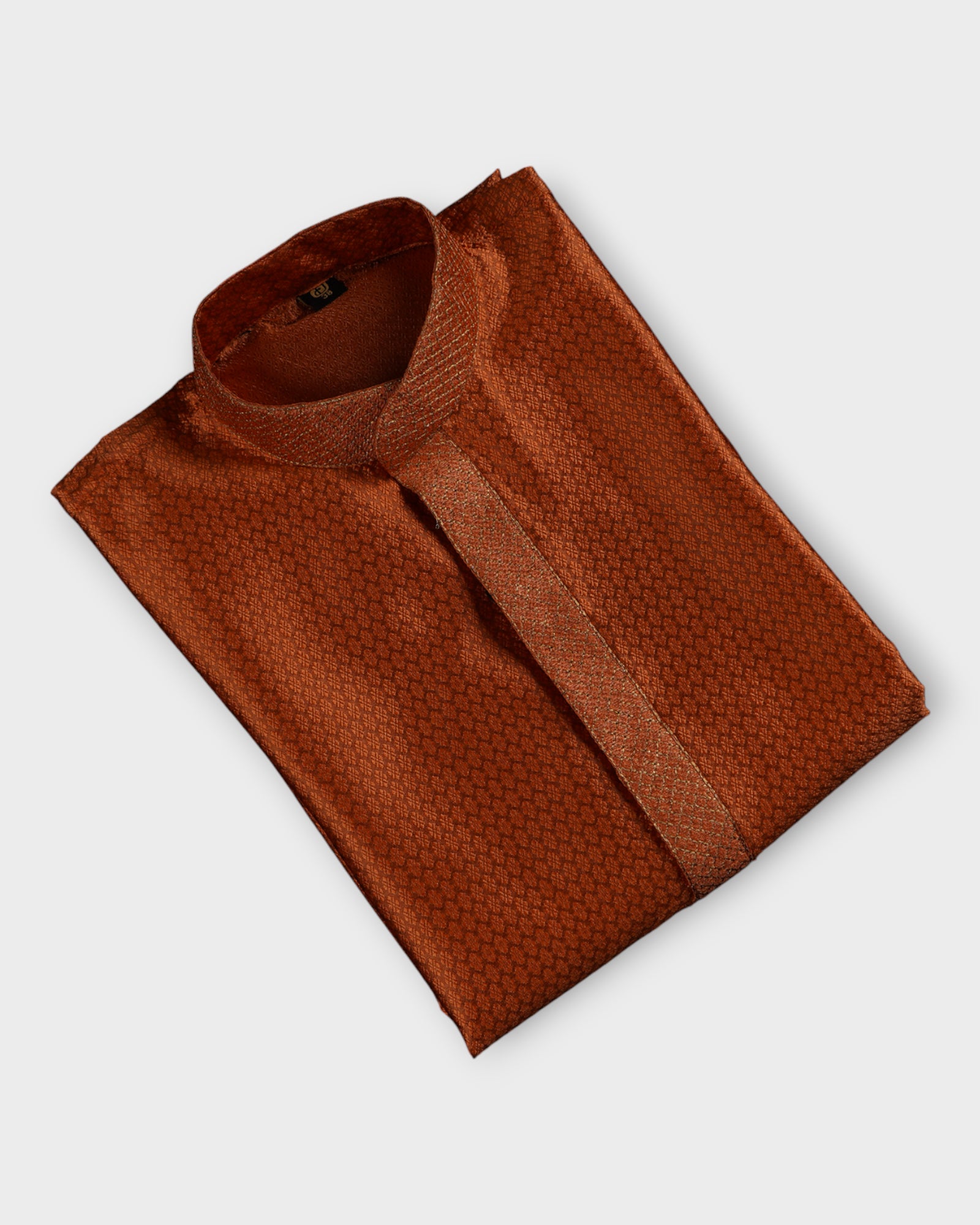 Jacquard Textured Cotton Kurta Pajama Set