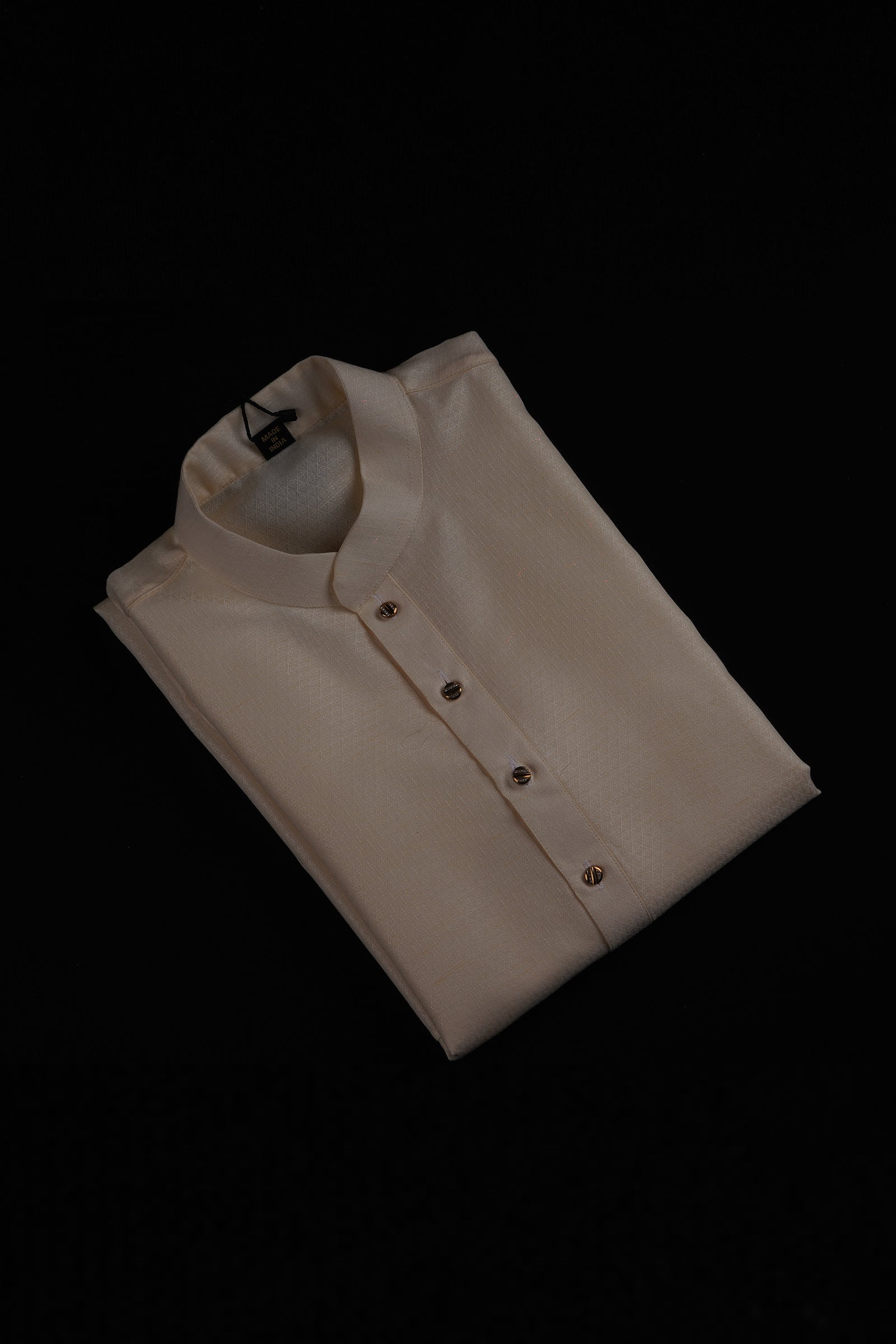 Jacquard Woven Cotton Kurta Pajama Set