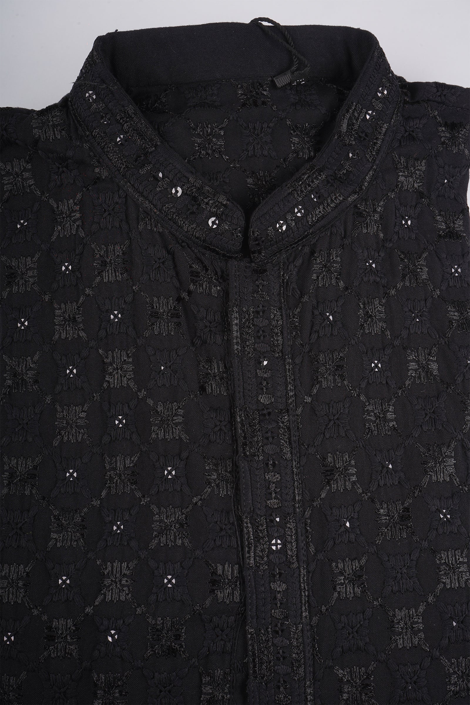 Cotton Blend Woven Kurta Pajama Set
