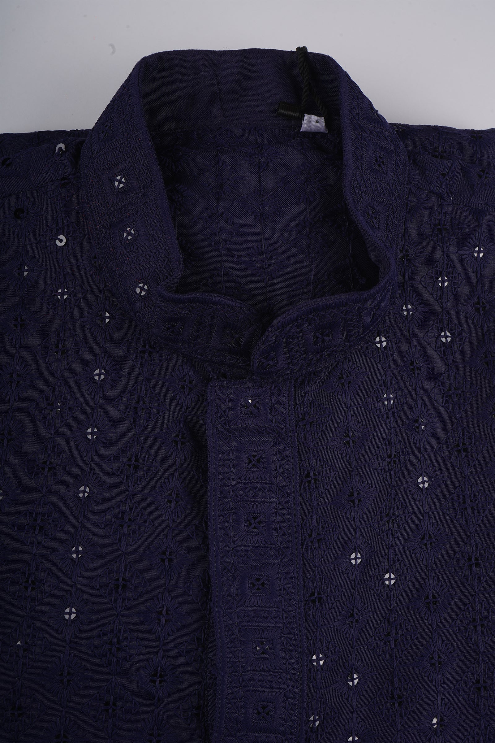 Sequined Cotton Blend Kurta Set