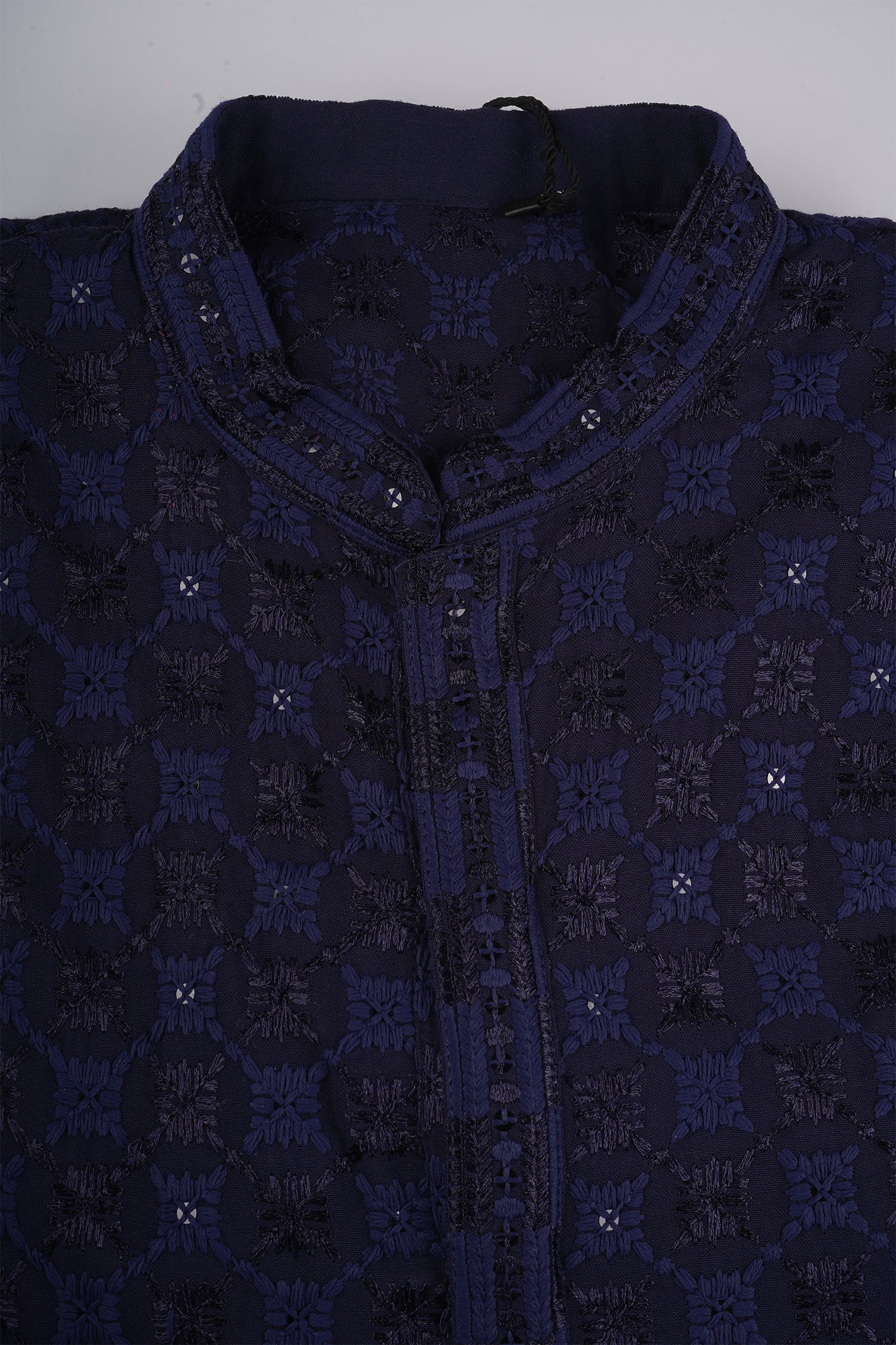 Cotton Blend Woven Kurta Pajama Set