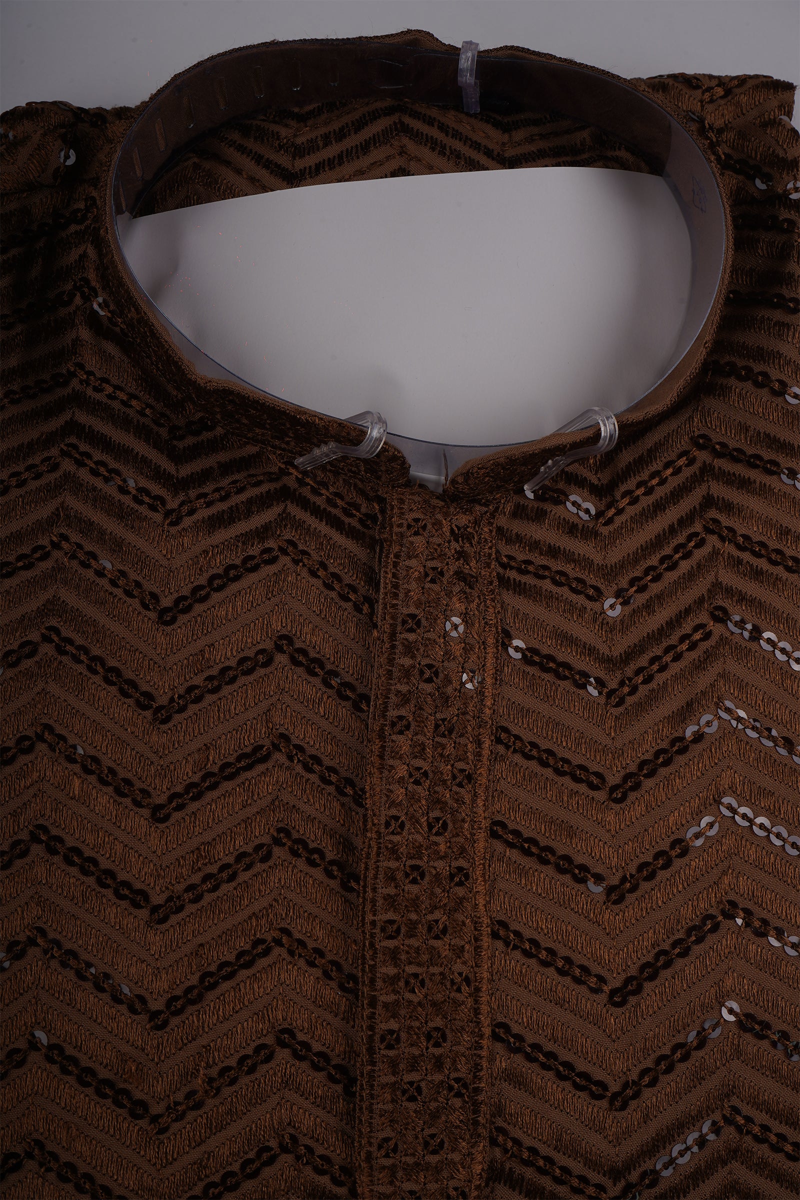 Men Cotton Blend Kurta Pajama with Sequins