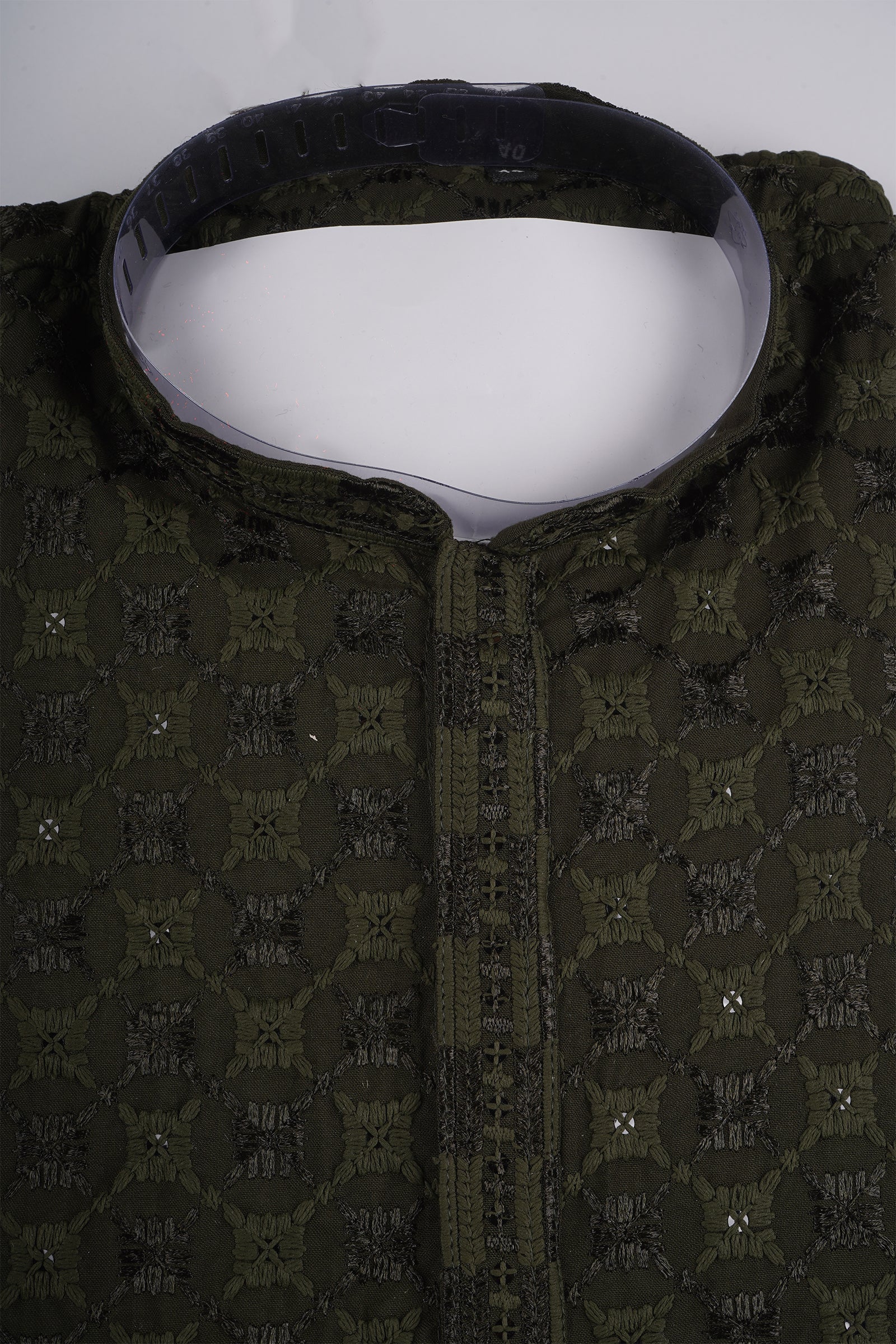 Cotton Blend Woven Kurta Pajama Set