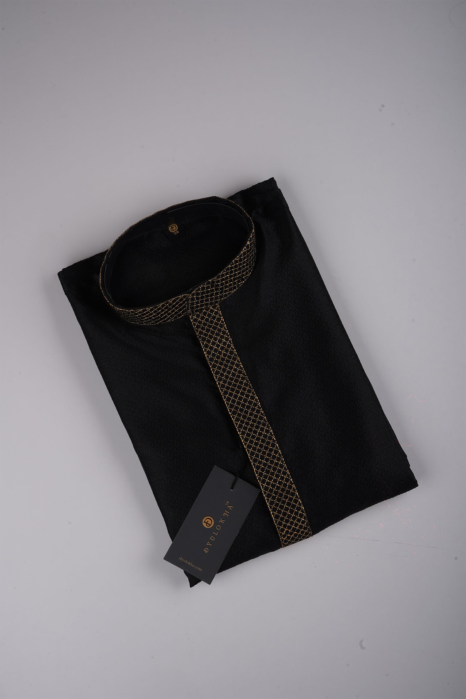 Jacquard Textured Cotton Kurta Pajama Set