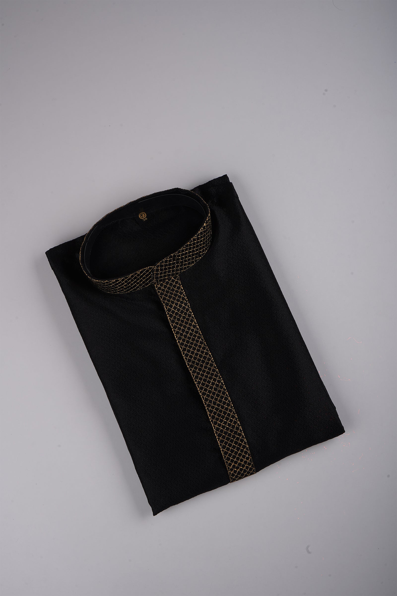 Jacquard Textured Cotton Kurta Pajama Set
