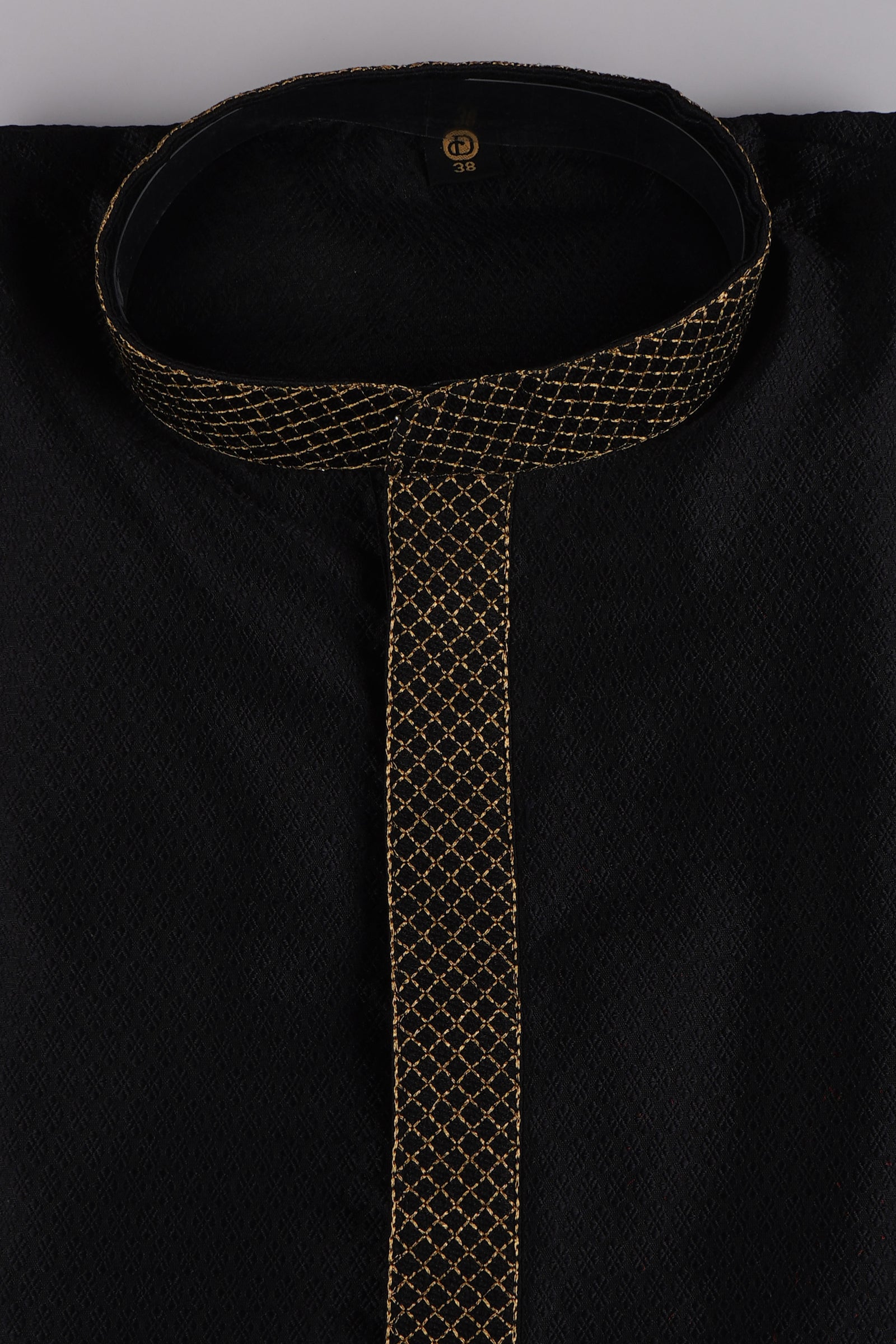 Jacquard Textured Cotton Kurta Pajama Set