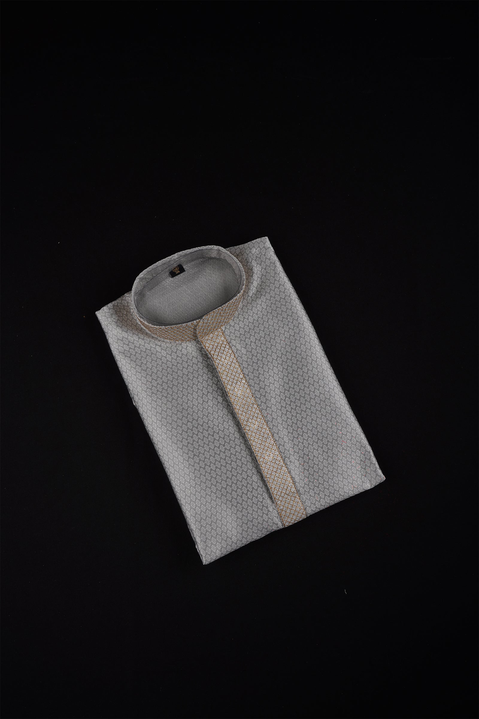 Jacquard Textured Cotton Kurta Pajama Set