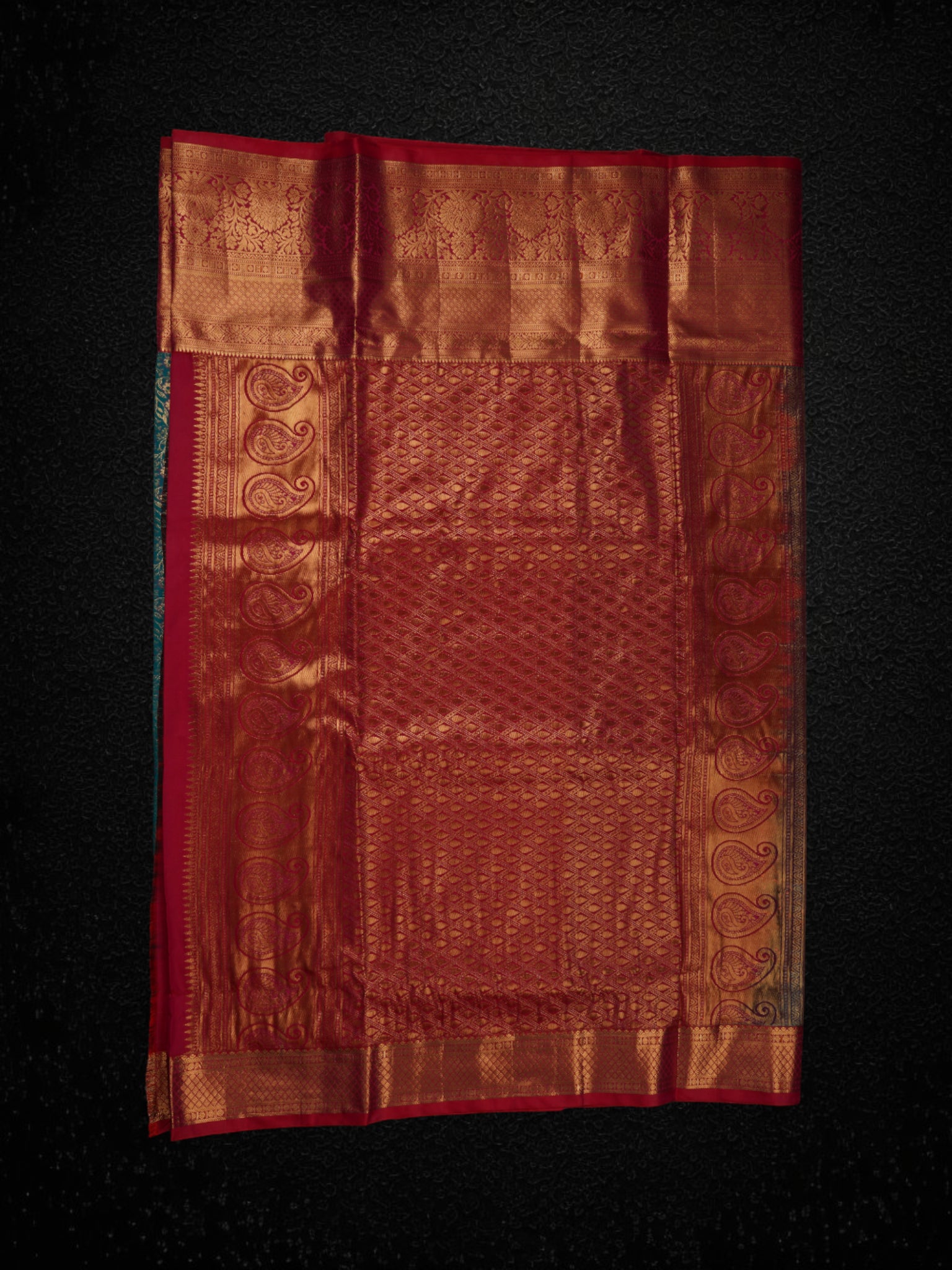Green Dharmavaram Silk Zari Floral Saree