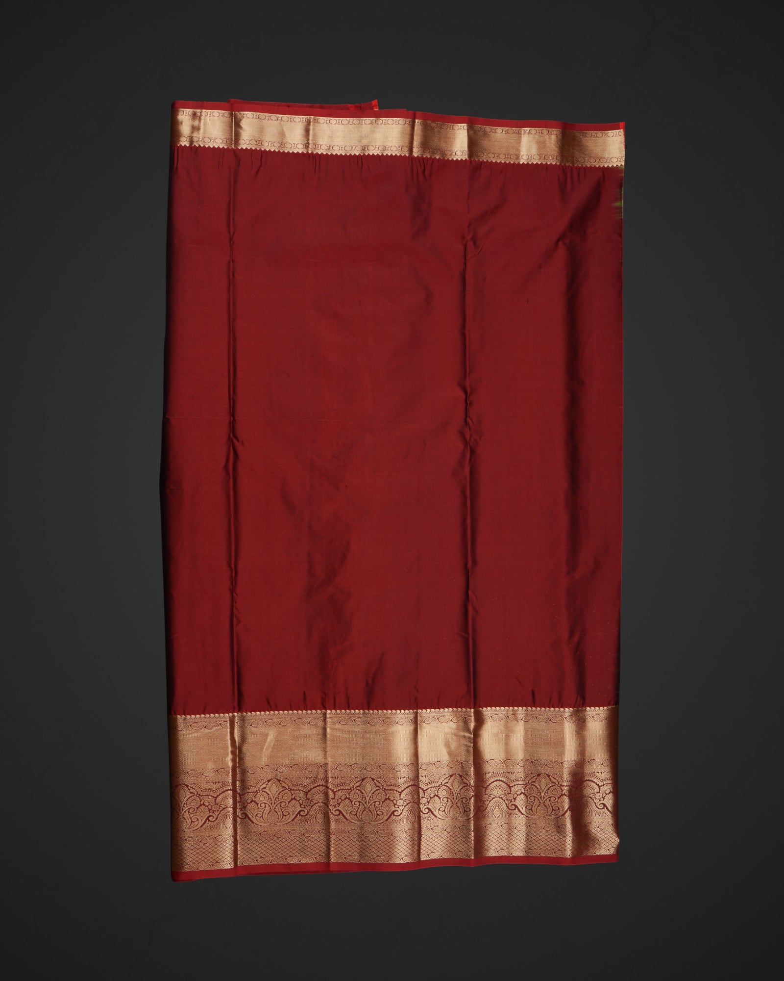 Mehendi Green Dharmavaram Silk Gold Zari Saree