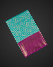 Rama Green Dharmavaram Silk Saree
