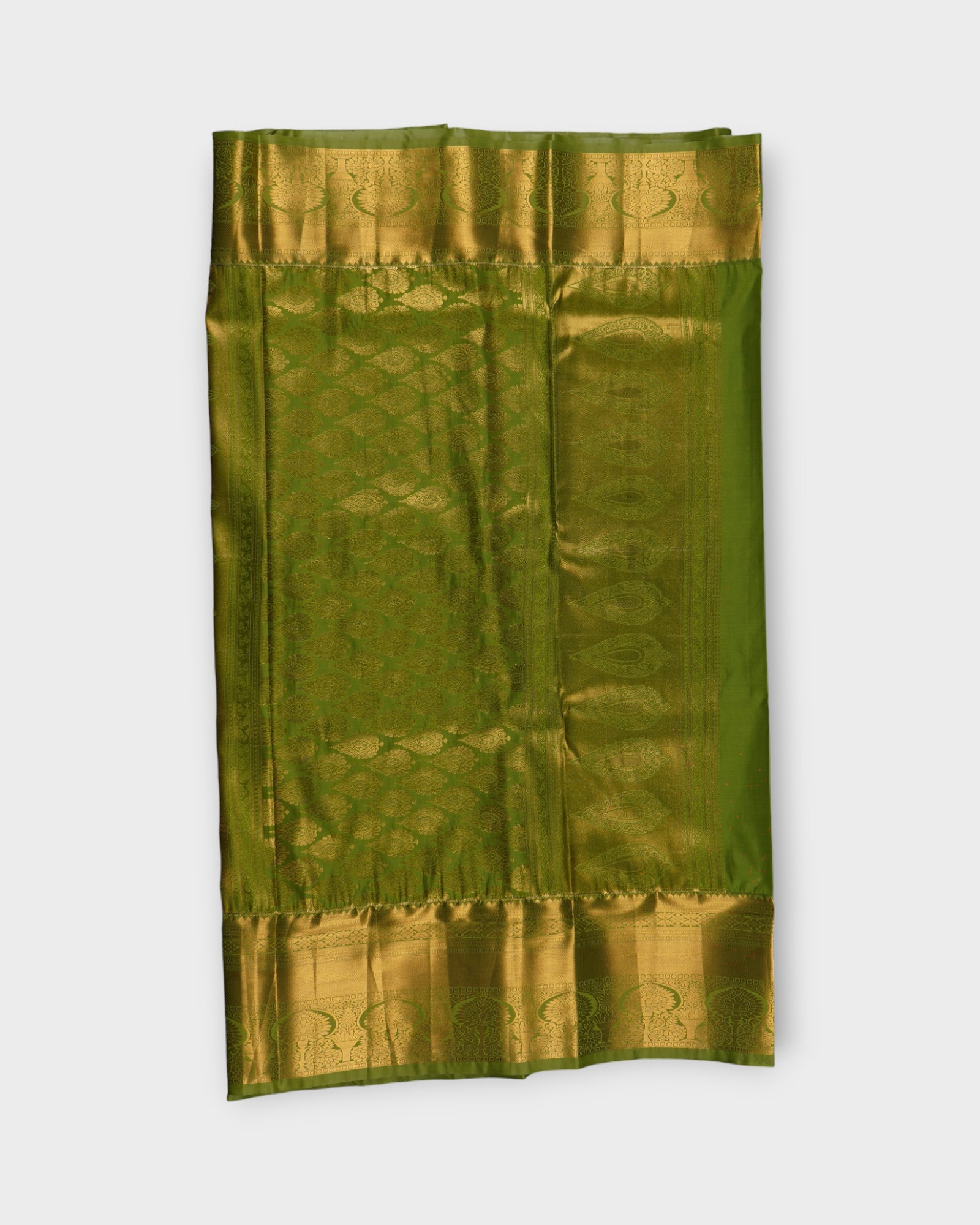 Wine Dharmavaram Silk Saree With Gold Zari