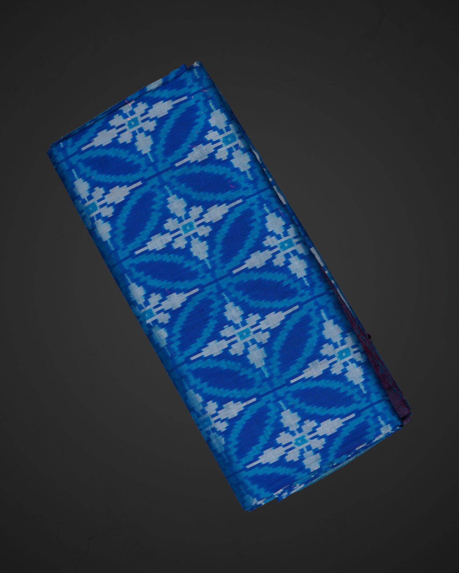 Royal Blue Pochampalli Silk Woven Saree
