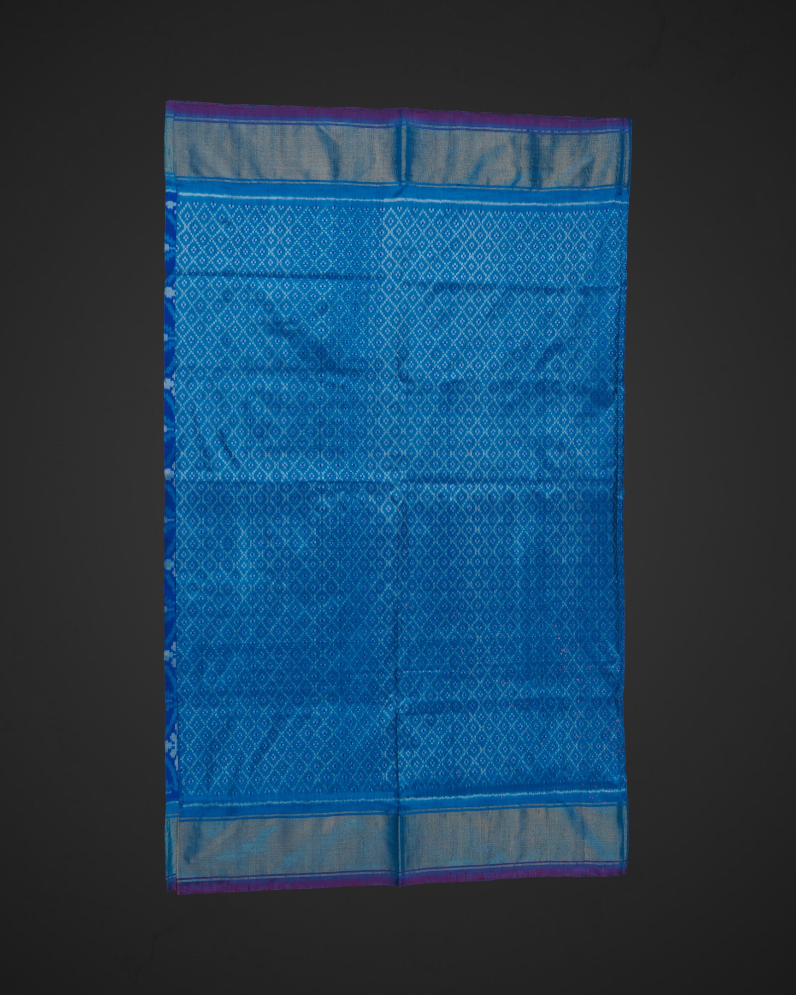 Royal Blue Pochampalli Silk Woven Saree