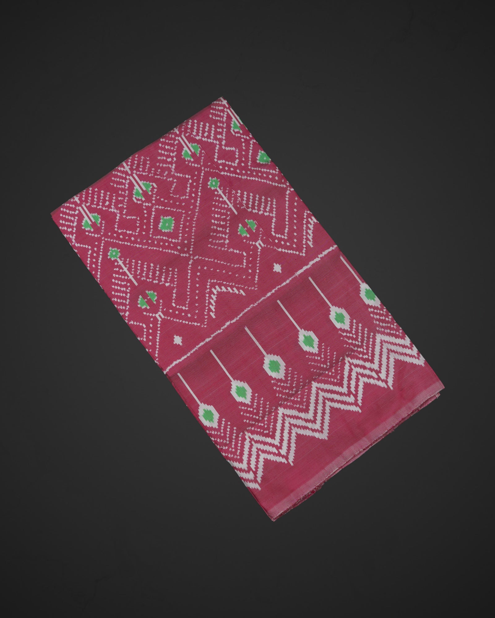 Soft Pink Pochampally Silk Geometric Saree