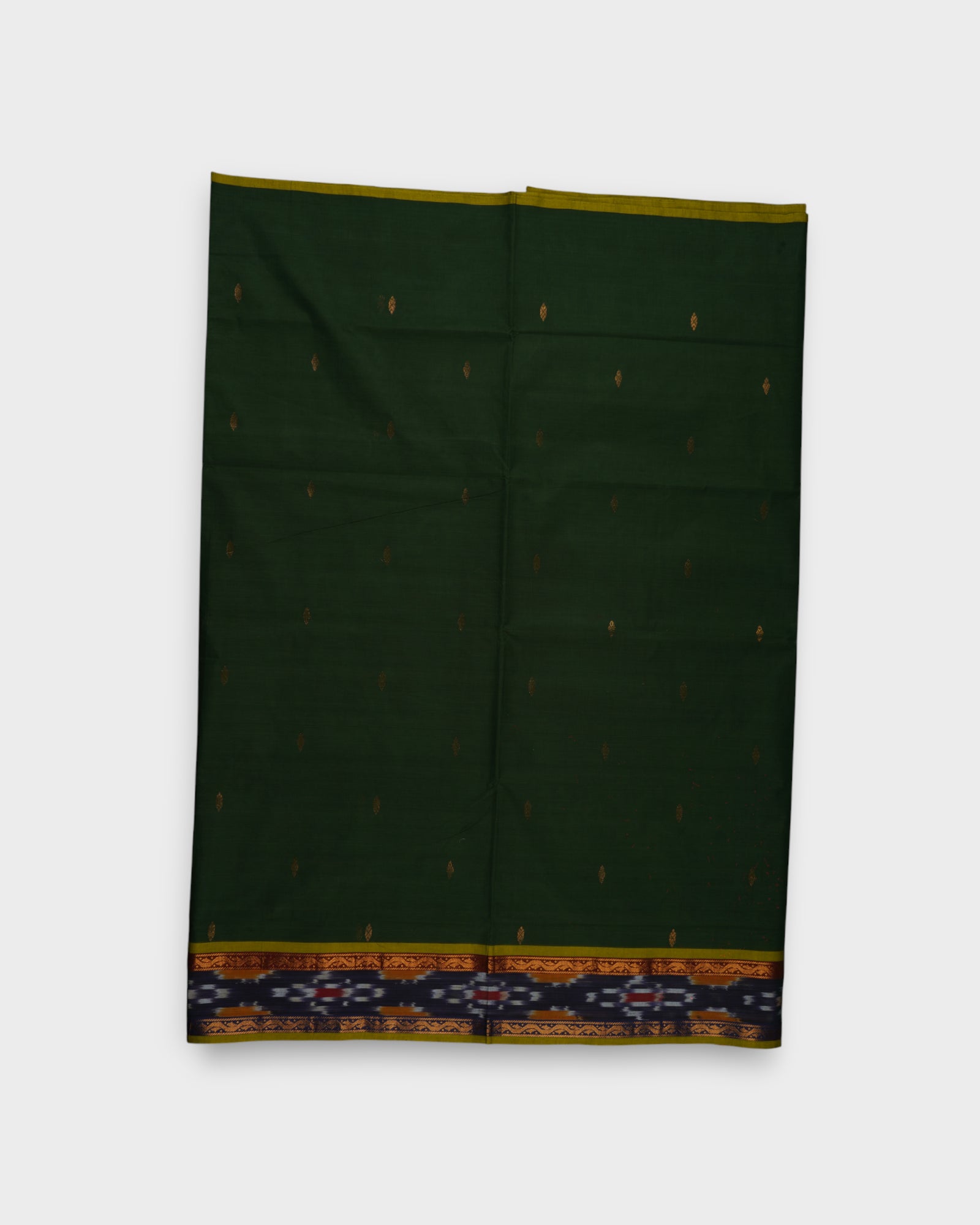 Green Venkatgiri Cotton Zari Butta Saree