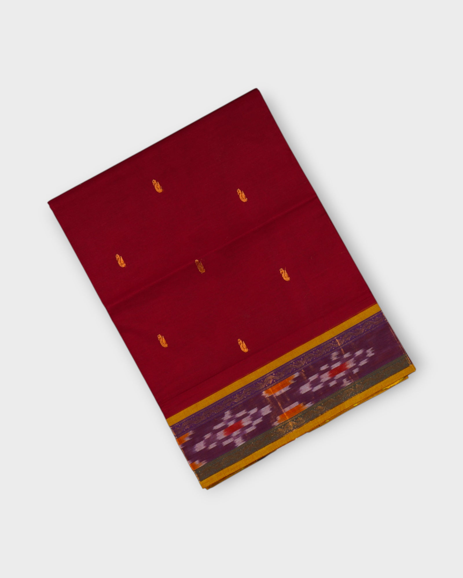 Venkatgiri Cotton Saree With Zari Butta