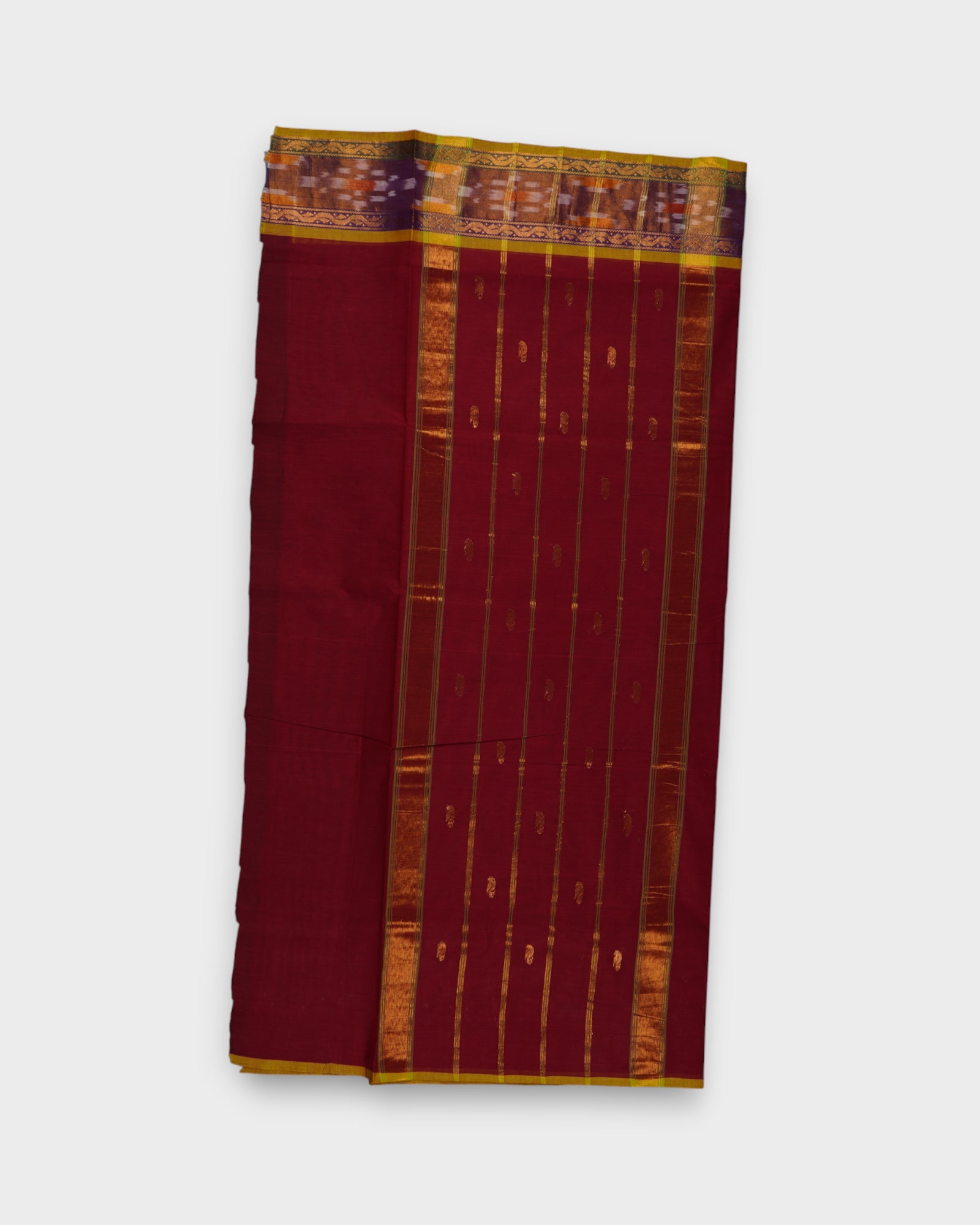 Venkatgiri Cotton Saree With Zari Butta