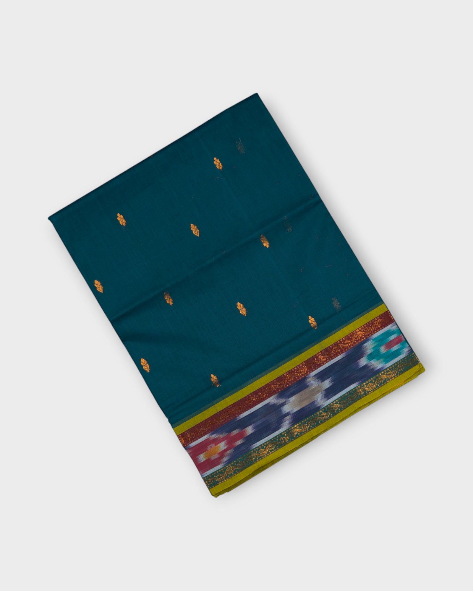 Peacock Blue Venkatgiri cotton Saree