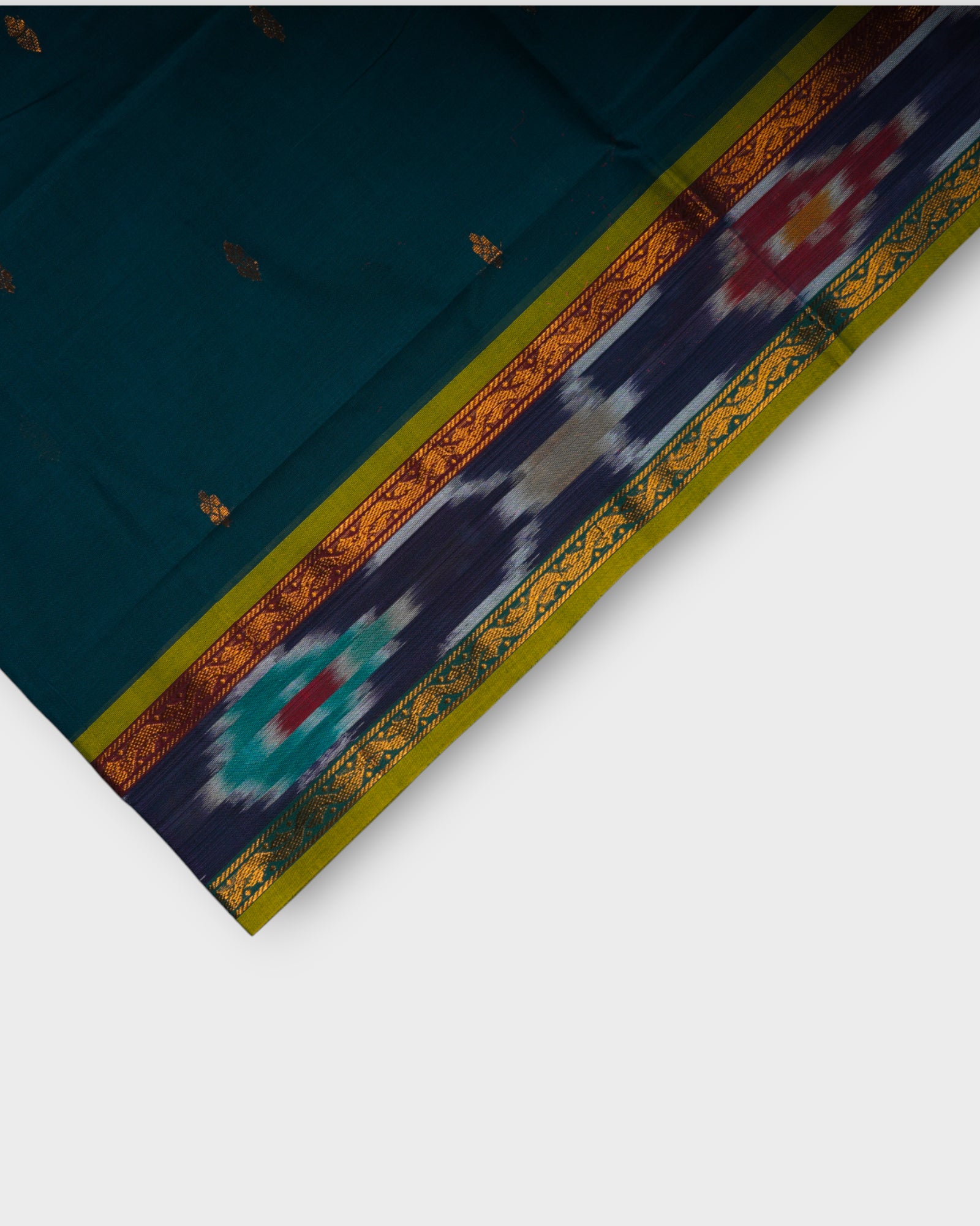 Peacock Blue Venkatgiri cotton Saree