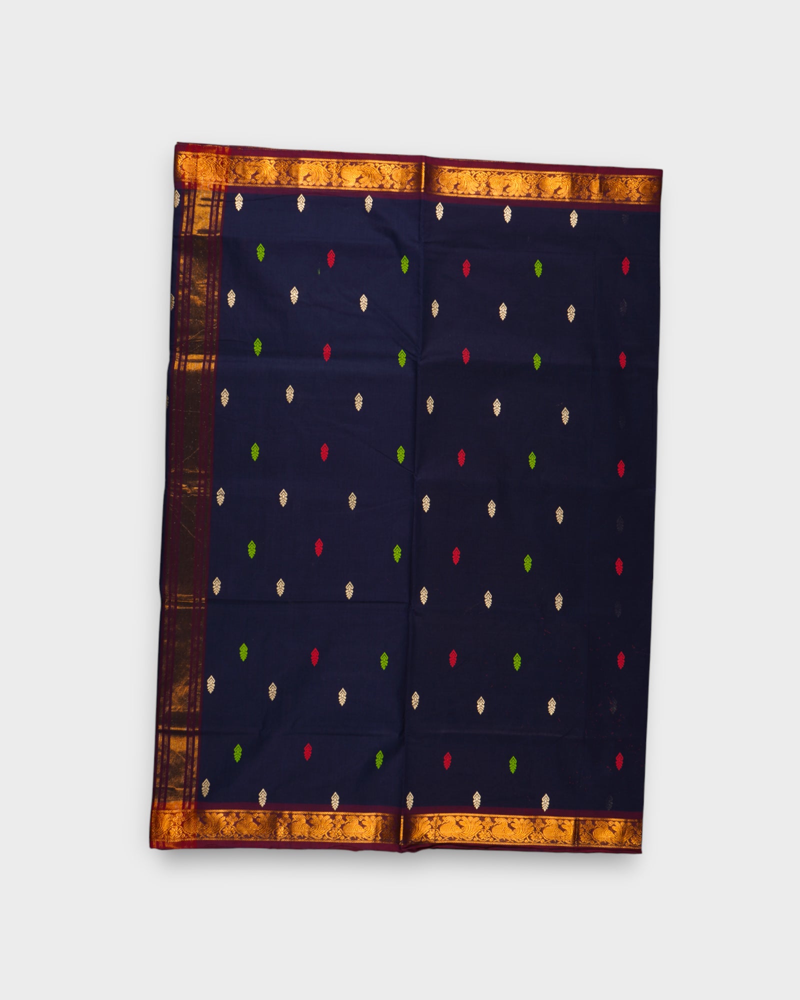 Venkatgiri Cotton Saree With Zari Butta Design