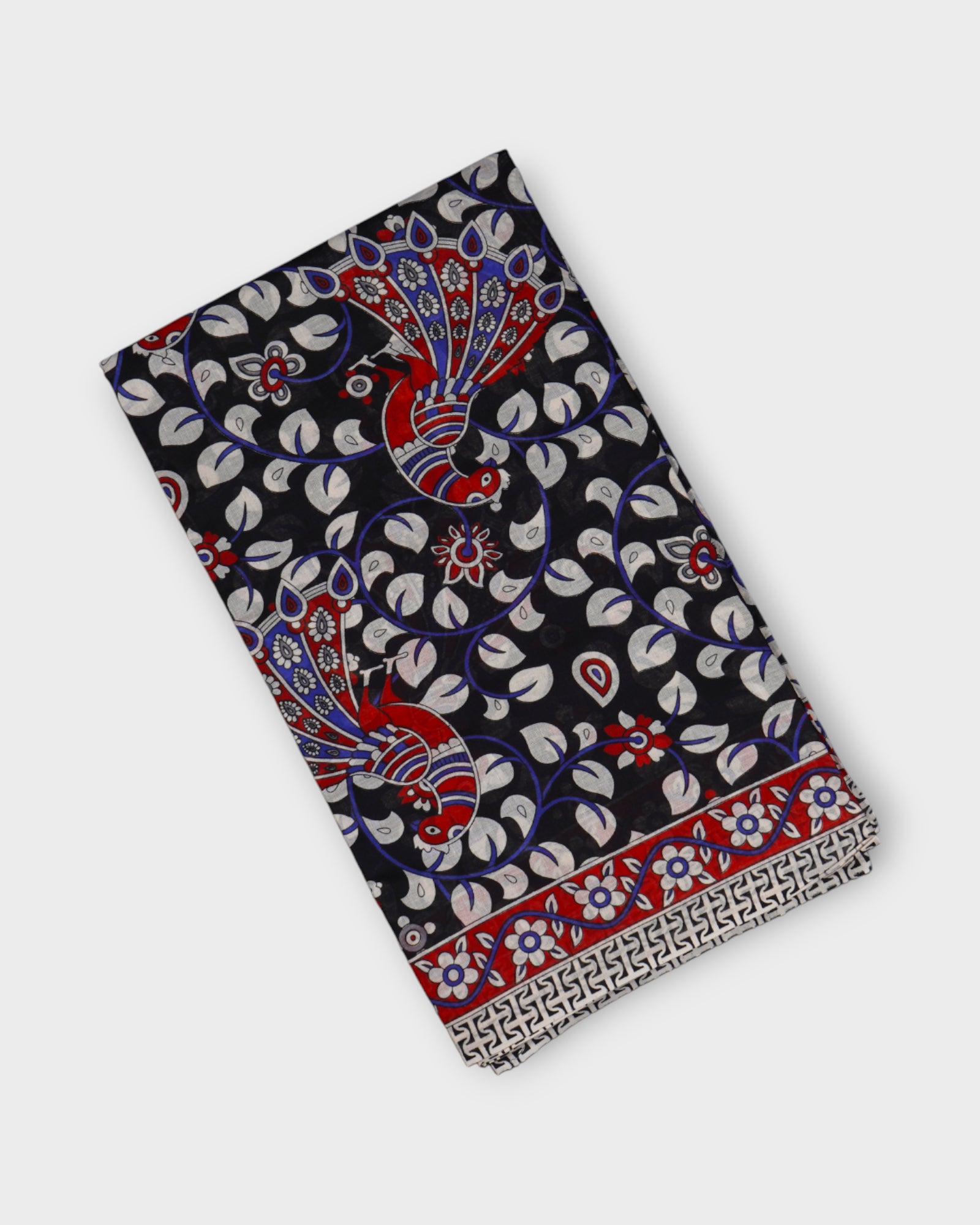 Vibrant Kalamkari Cotton Printed Saree
