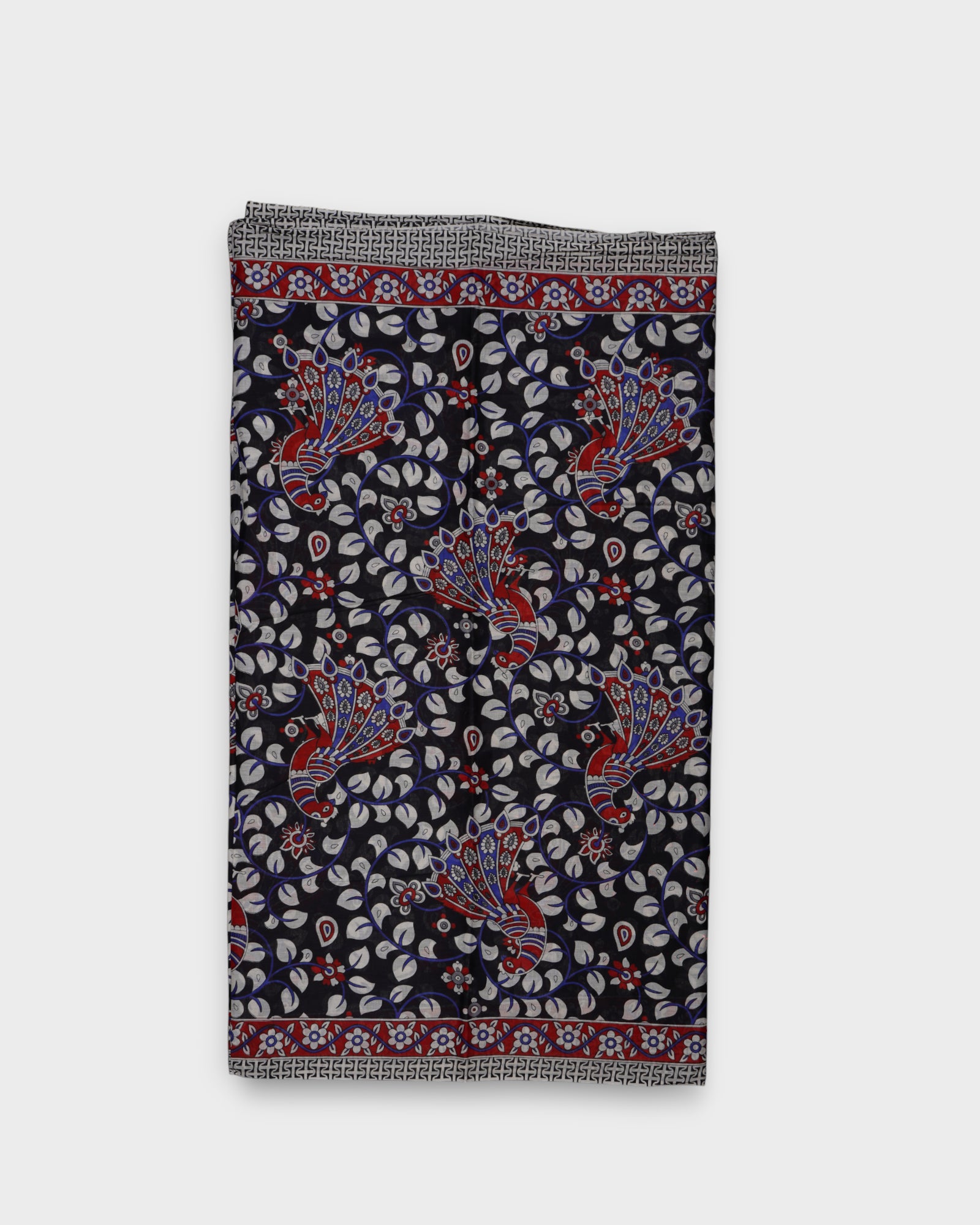 Vibrant Kalamkari Cotton Printed Saree