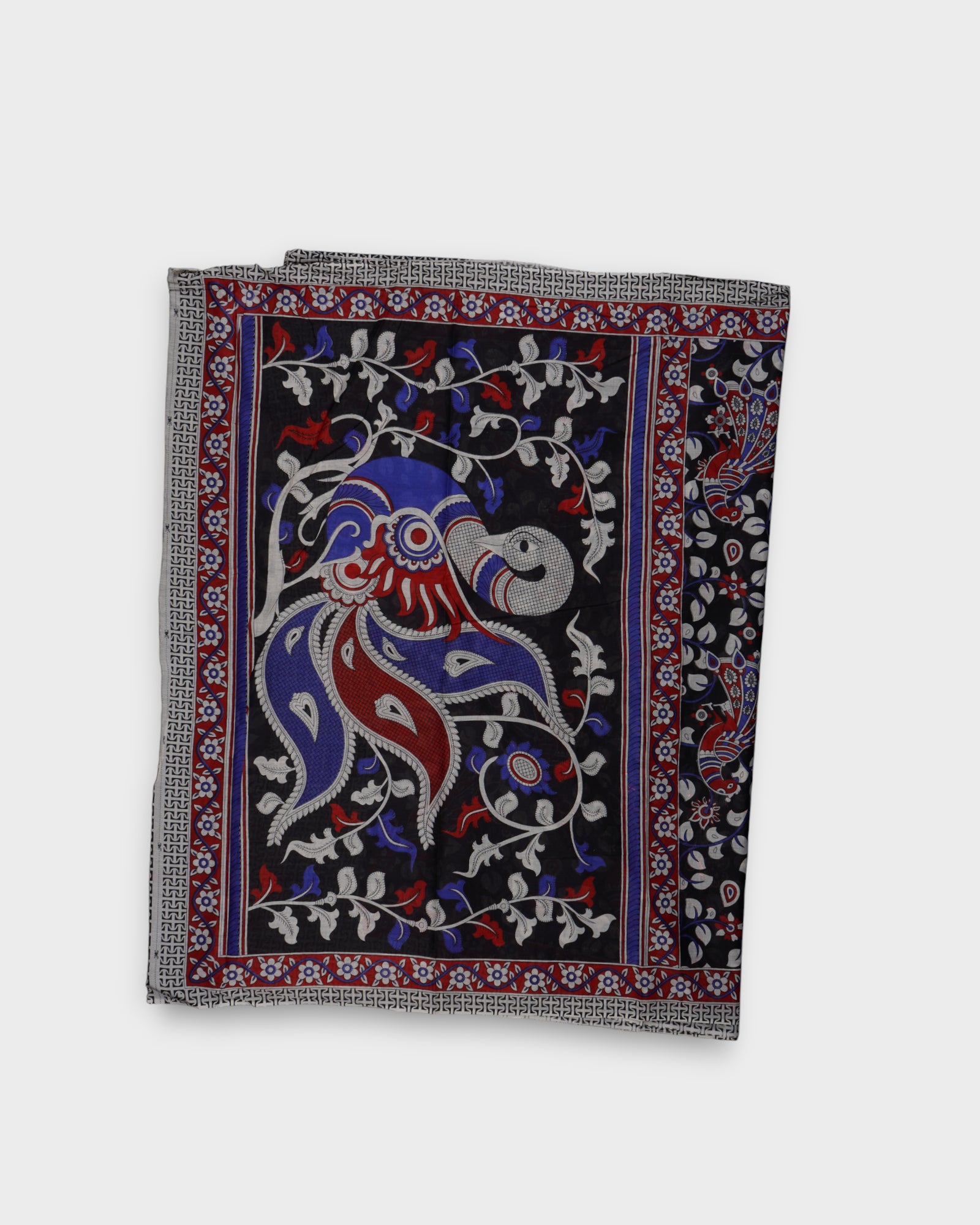 Vibrant Kalamkari Cotton Printed Saree