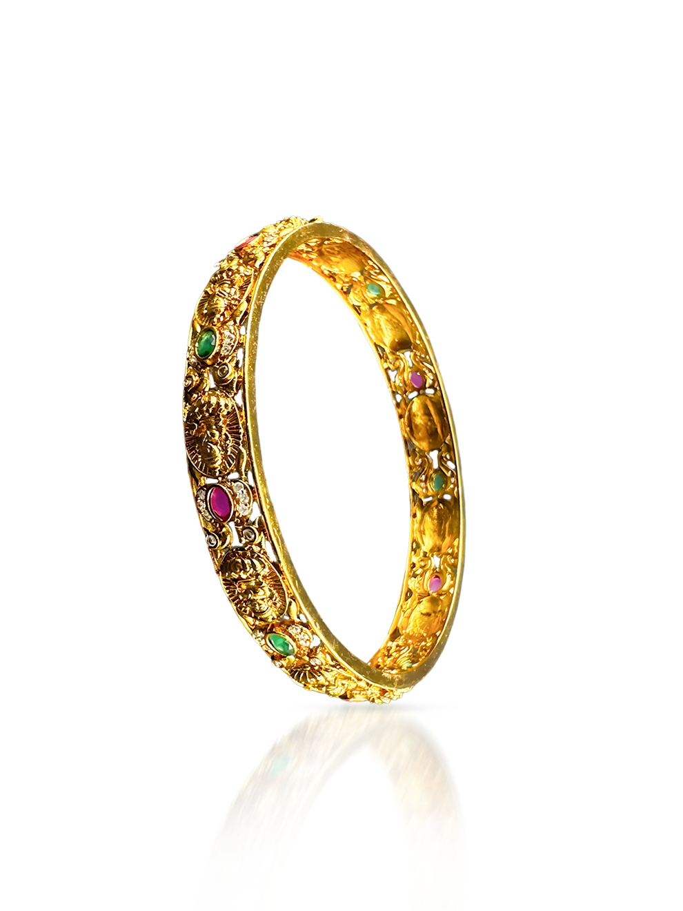 Laxmi Motif on Coin Bangles
