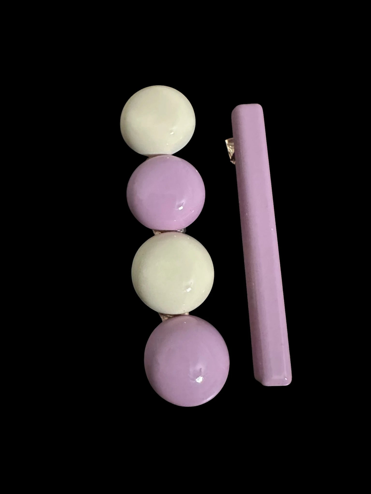 Light Purple Geometric Alloy Hair Clip