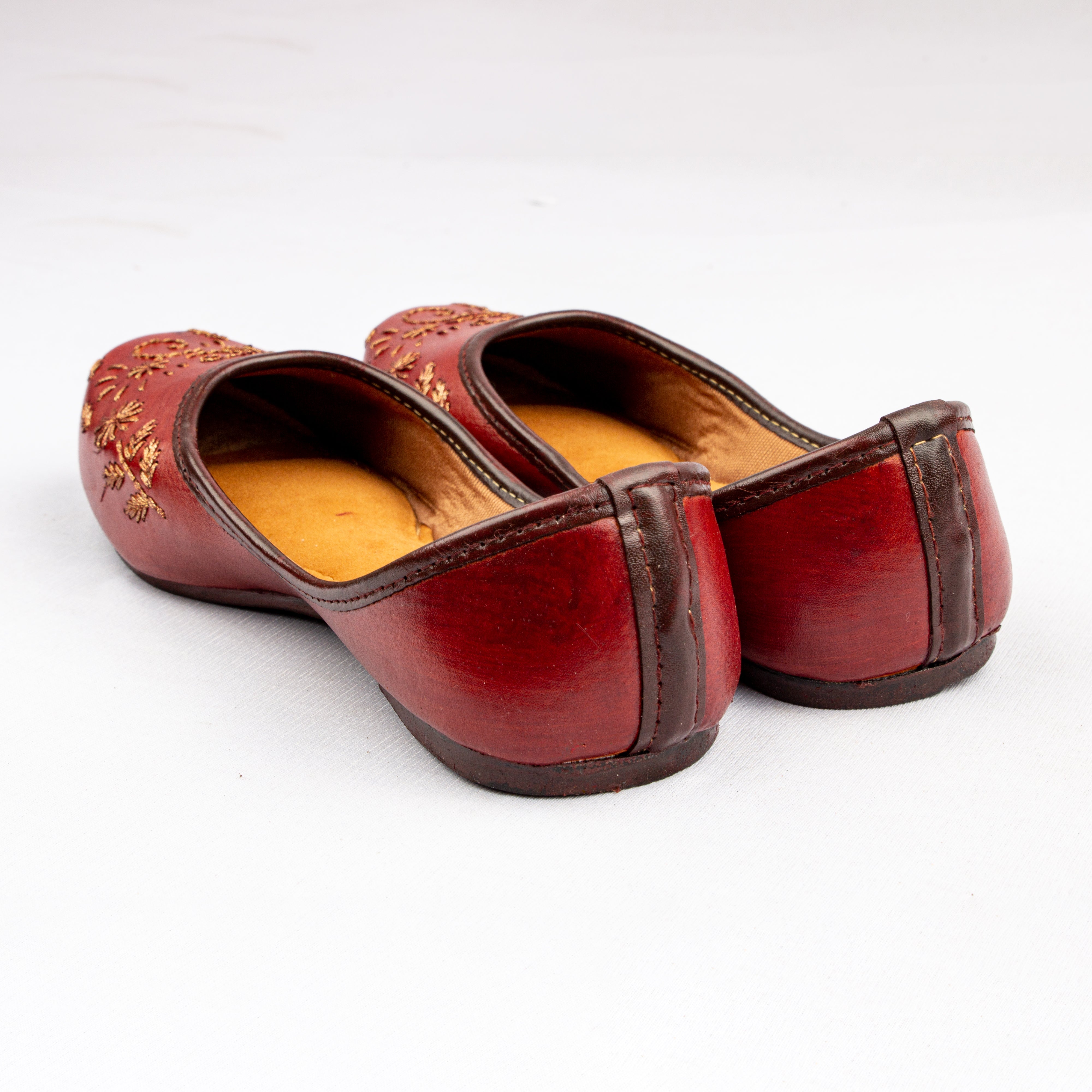 Two Tone Brown Traditional Jutti