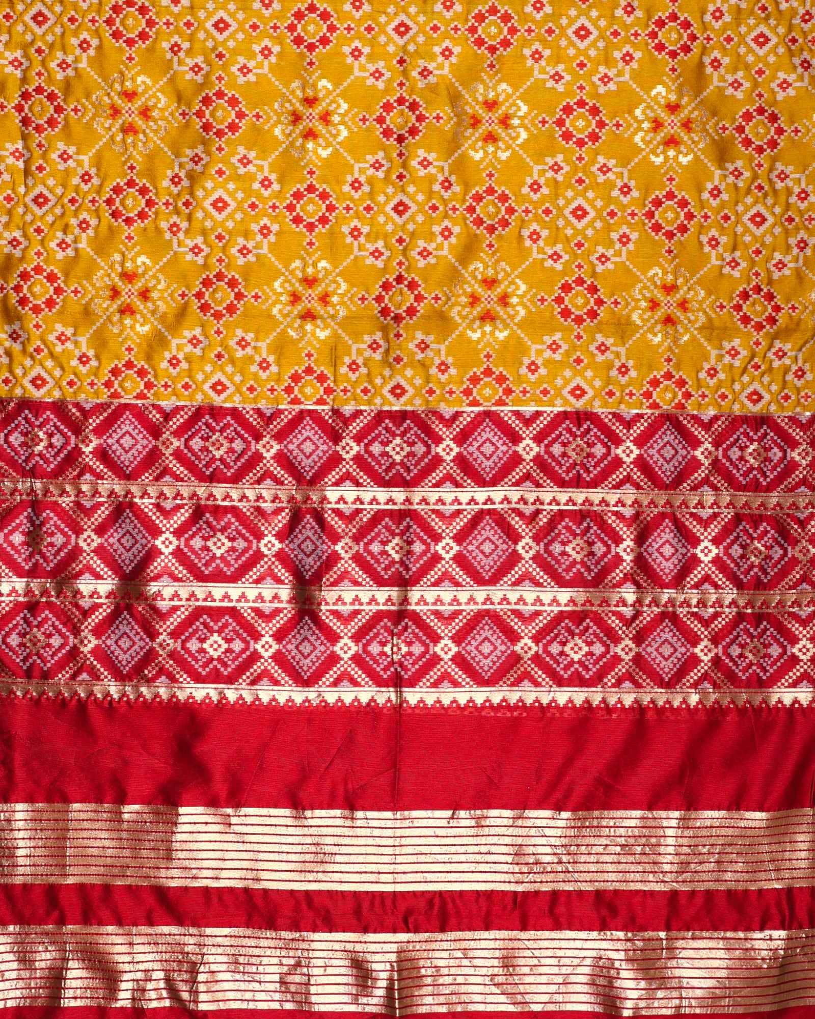 Chanderi Dupatta with Geometry Design