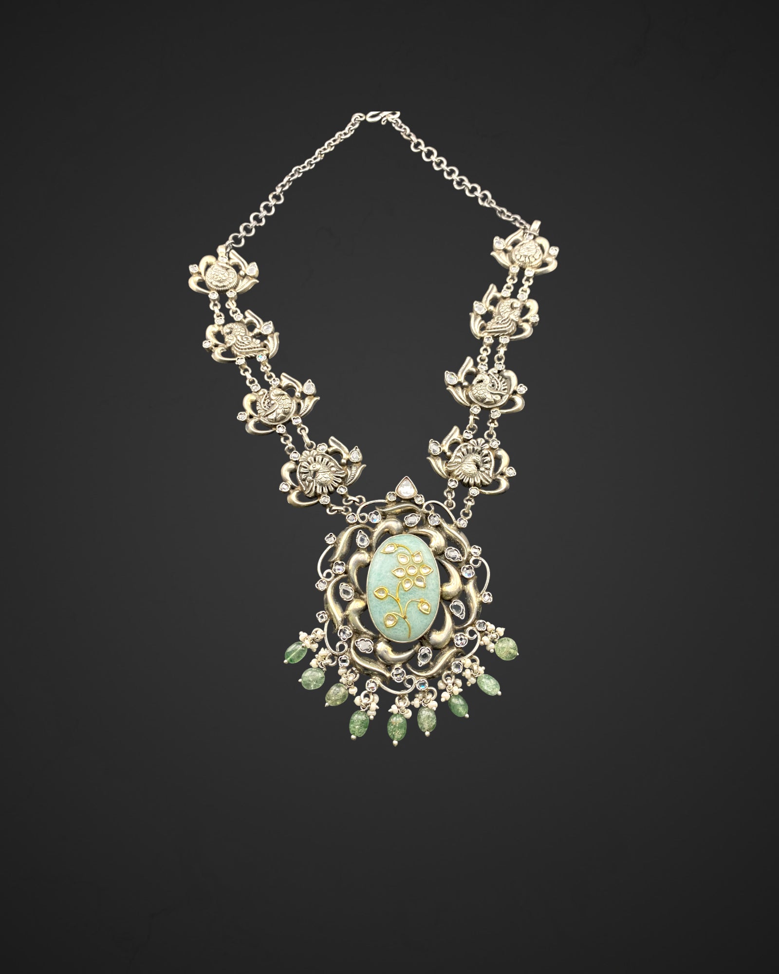 Jewel of the Peacock Necklace