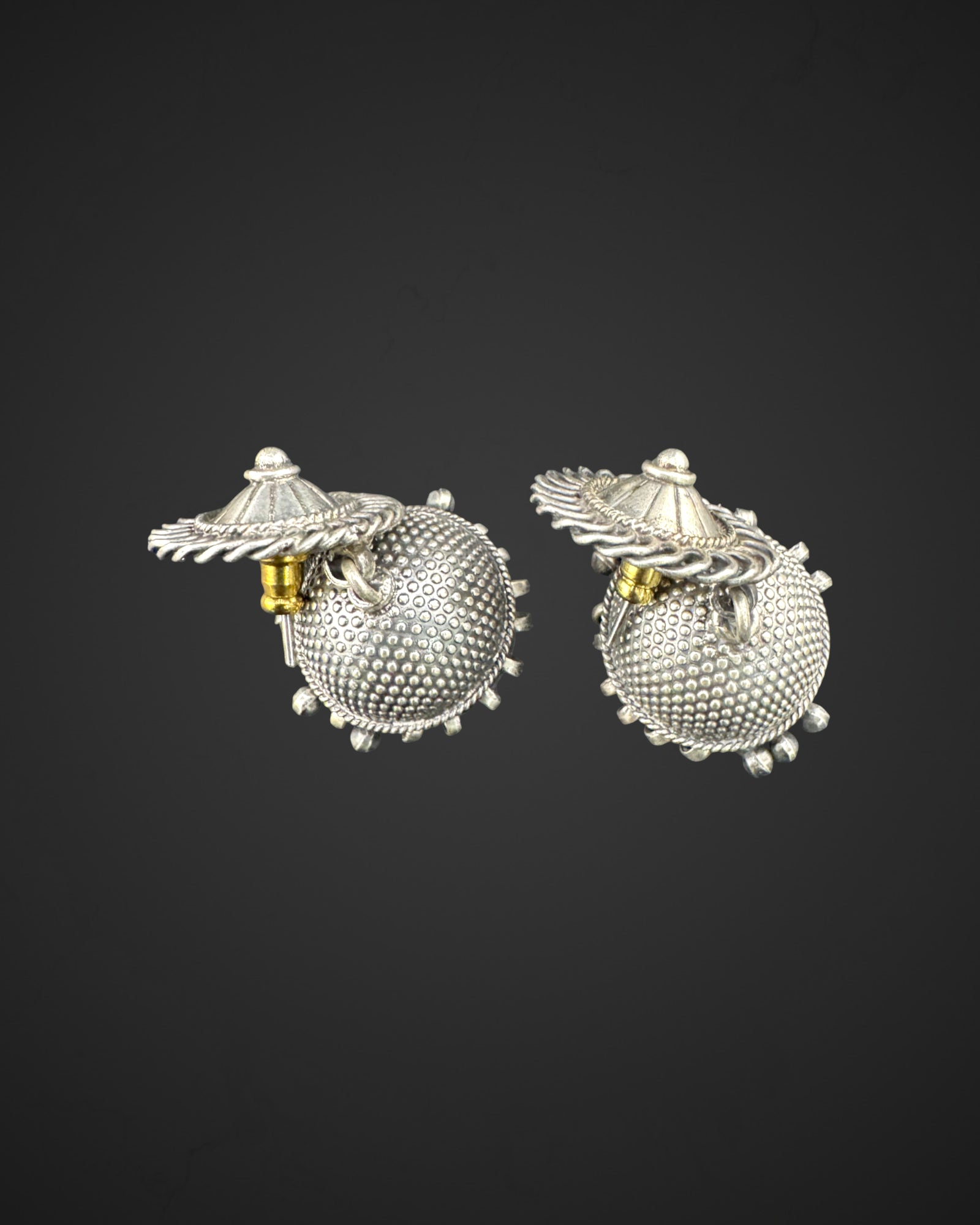 Round Charm Jhumkas