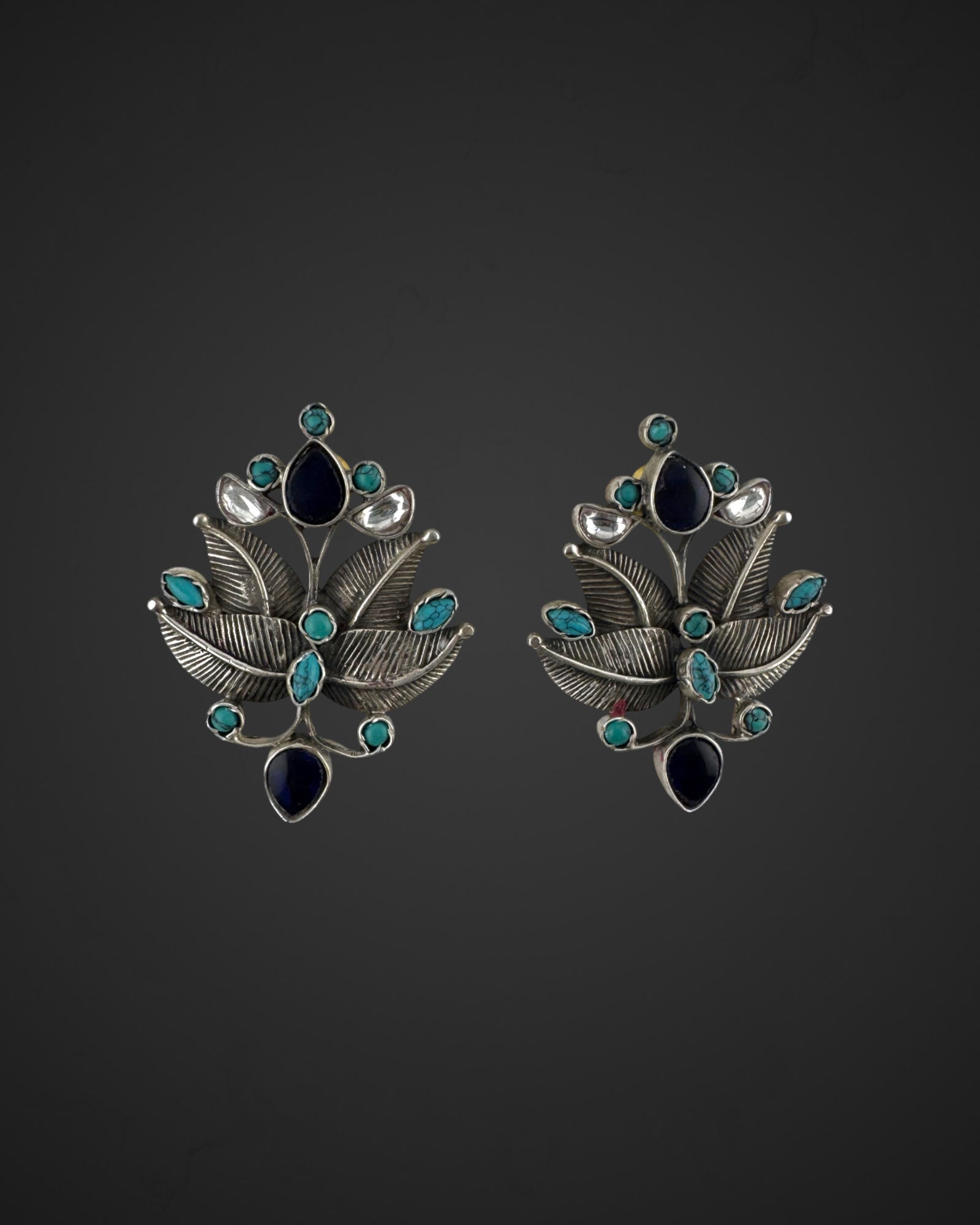 Celeste Leaf Studs