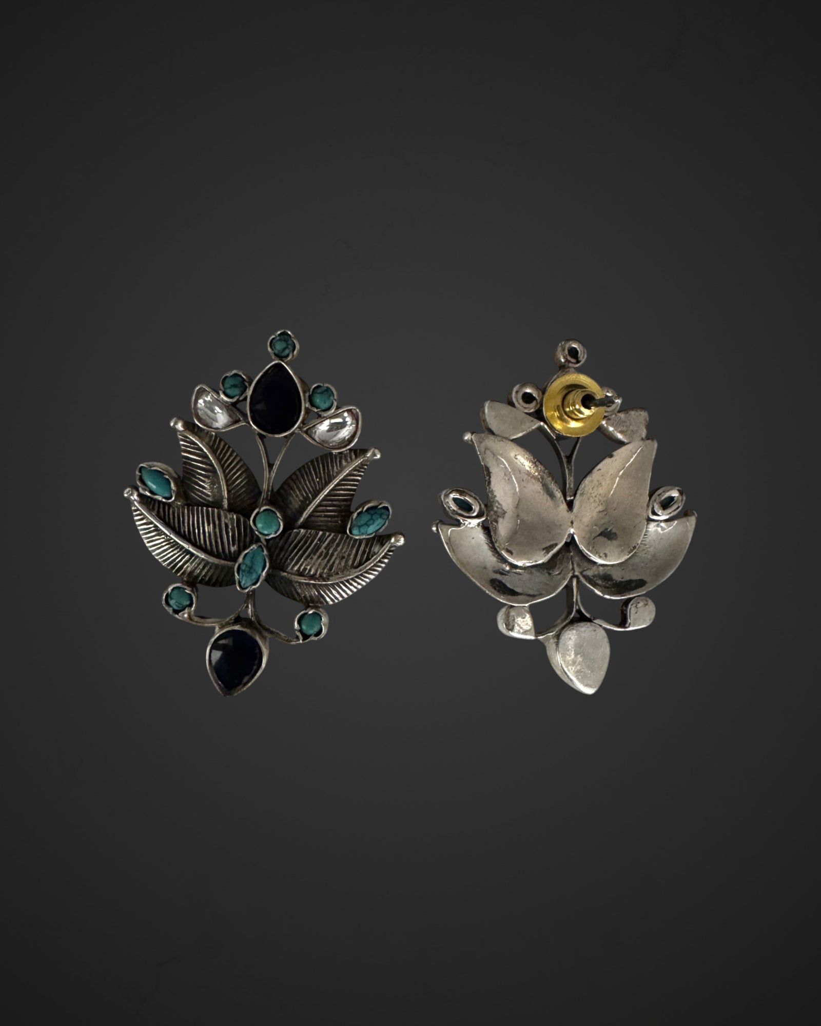 Celeste Leaf Studs
